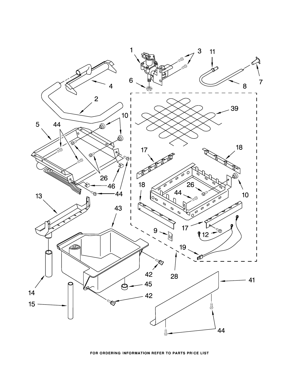 Evaporator, ice cutter grid and water, Evaporator, ice cutter grid and water parts | KITCHENAID KUIS155HBS1 User Manual | Page 3 / 8