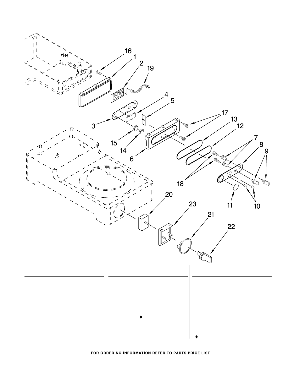 Upper and lower control, Upper and lower control parts | KITCHENAID KPCM050NP0 User Manual | Page 6 / 7