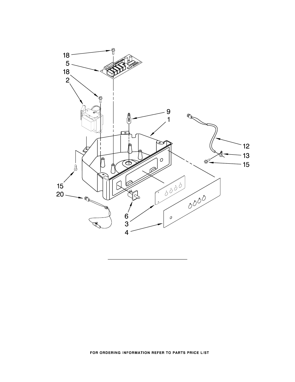 Control panel, Control panel parts | KITCHENAID KUIS15NRTS0 User Manual | Page 6 / 9