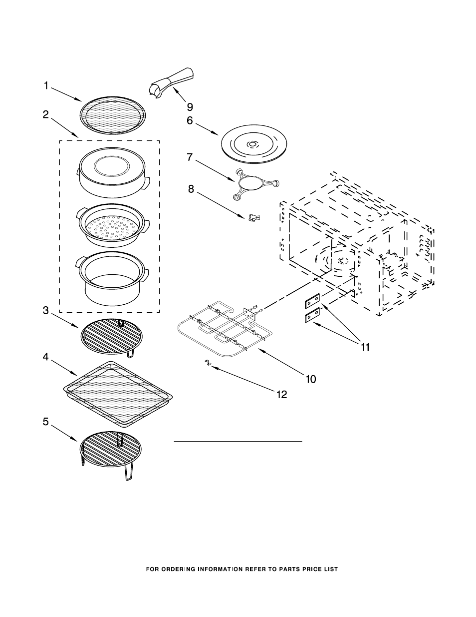 Internal microwave, Internal microwave parts | KITCHENAID KBHS179SSS00 User Manual | Page 7 / 8