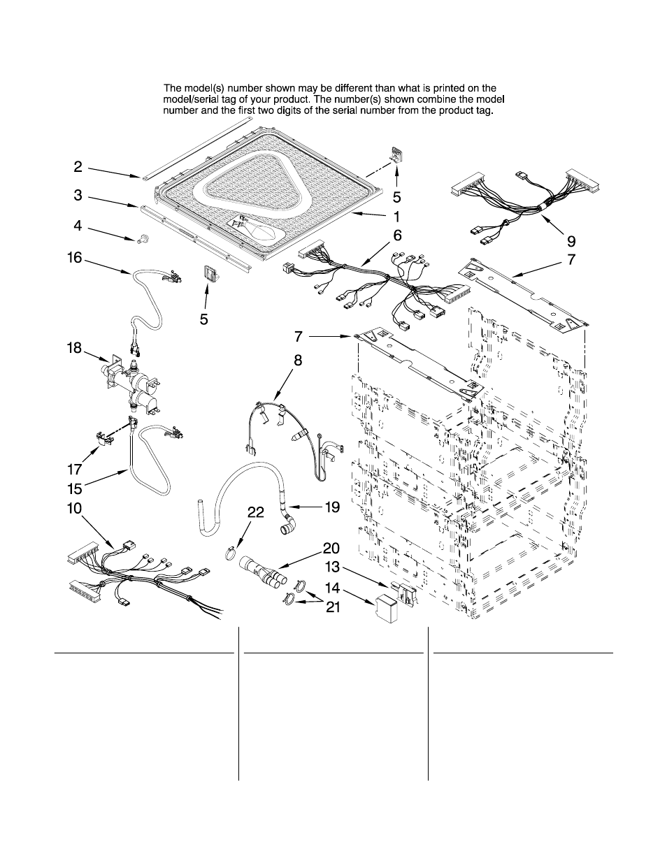 Frame and lid, Frame and lid parts | KITCHENAID KUDD03DTSS0 User Manual | Page 7 / 8