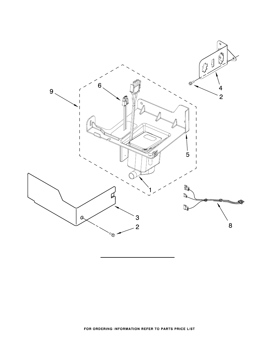 Pump, Pump parts | KITCHENAID KUIS15NRTW3 User Manual | Page 5 / 9