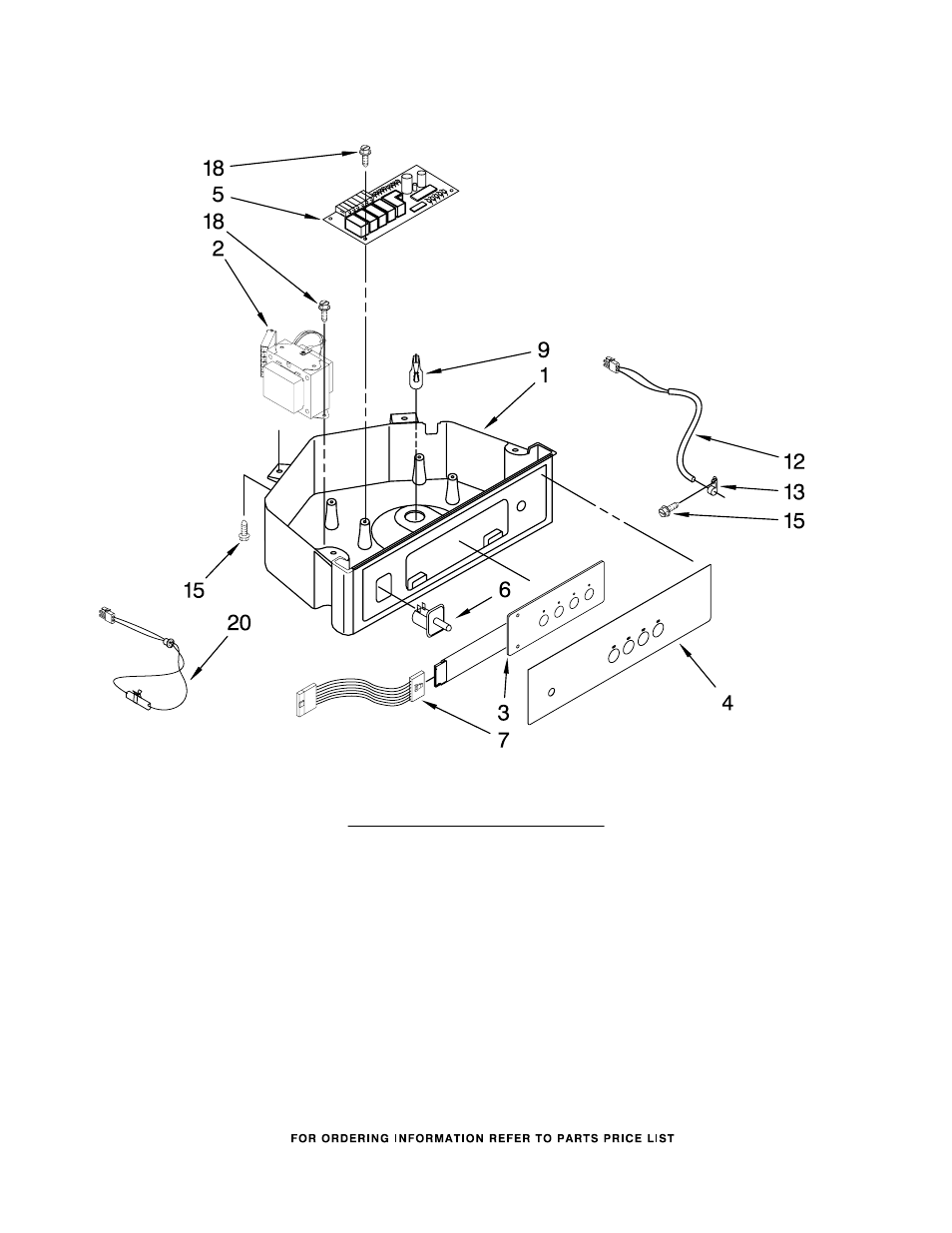 Control panel, Control panel parts | KITCHENAID KUIS15NRTW3 User Manual | Page 6 / 9