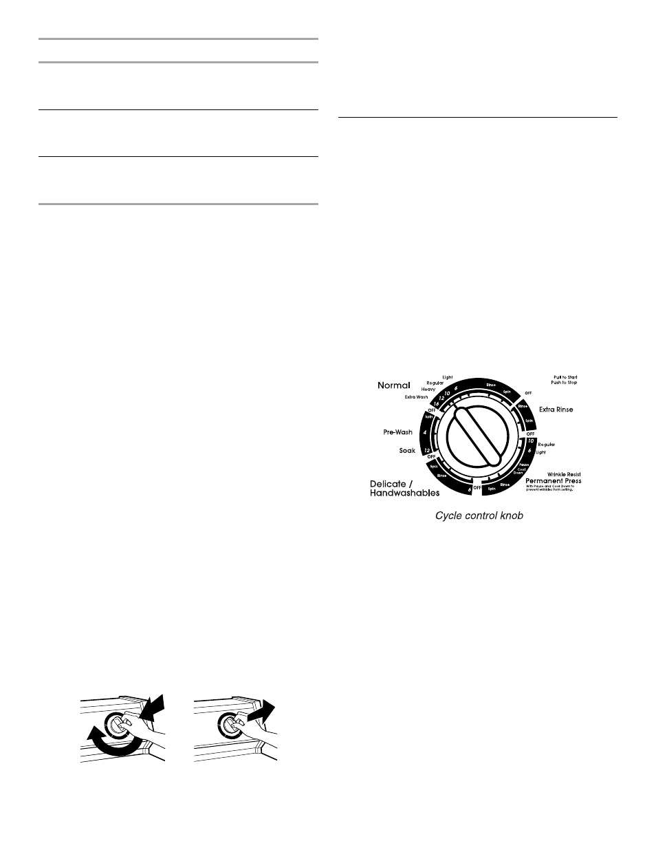 Selecting acycleandtime, Selecting a cycle and time, Model kaws700g | KITCHENAID KAWS800G User Manual | Page 7 / 15