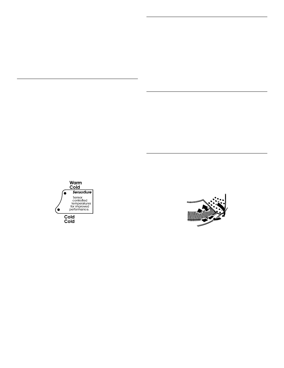 Sensorsure, Rinse and spin, Drain and spin | Self-cleaning lint filter, Temperature control | KITCHENAID KAWS800G User Manual | Page 9 / 15