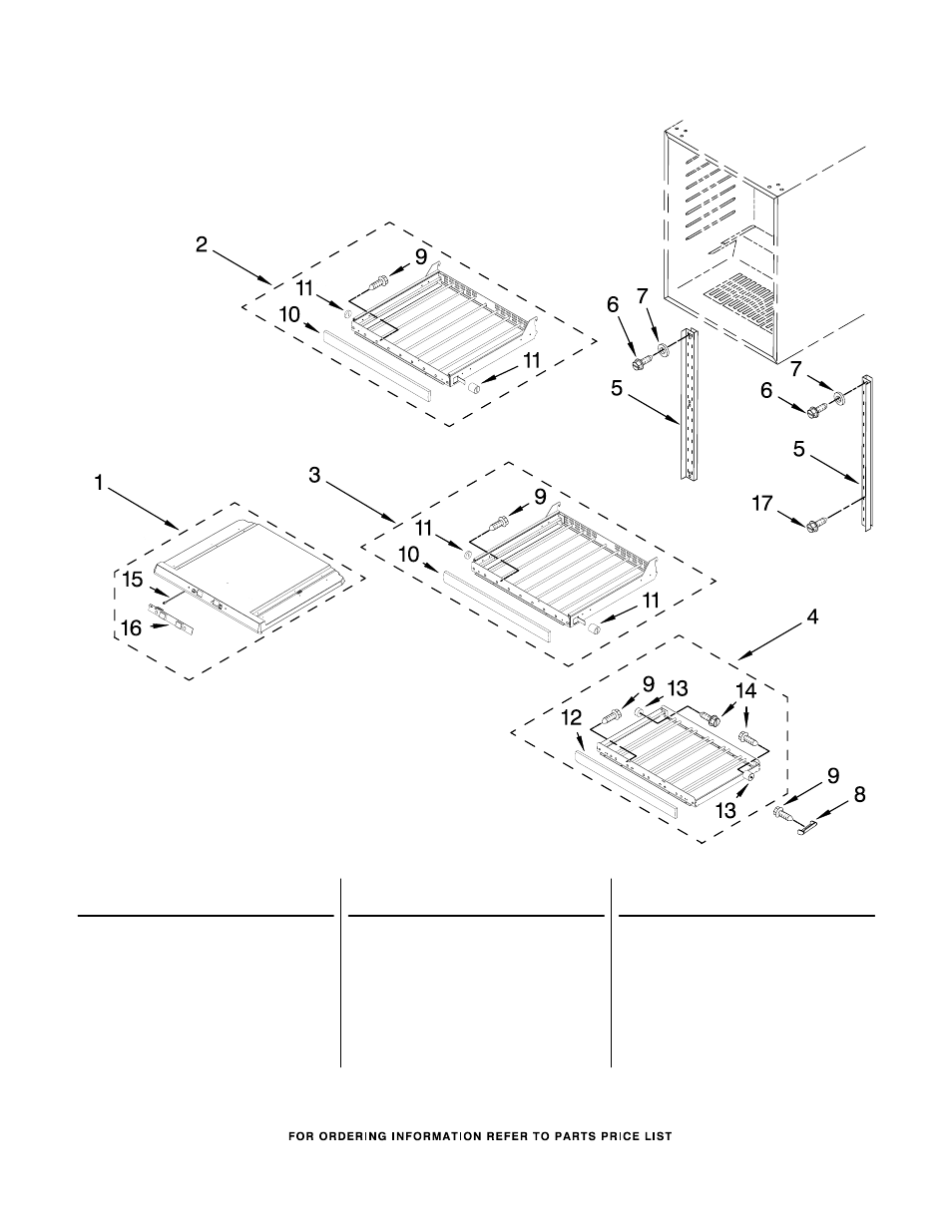 Shelf, Shelf parts, For models: kuwo24rsbx01 (black) | KITCHENAID KUWO24RSBX01 User Manual | Page 3 / 5