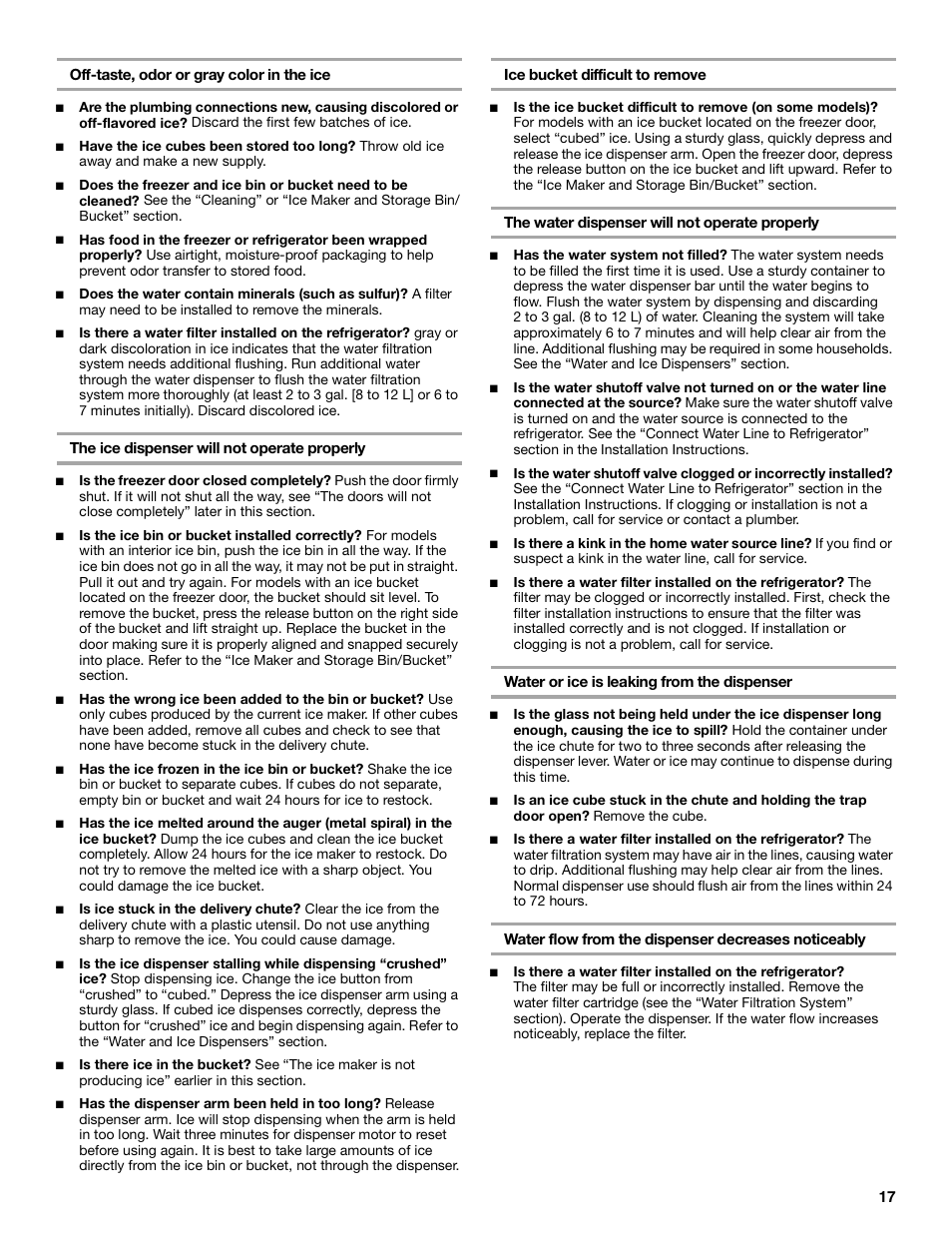 KITCHENAID SIDE BY SIDEBUILT-IN REFRIGERATOR User Manual | Page 17 / 64