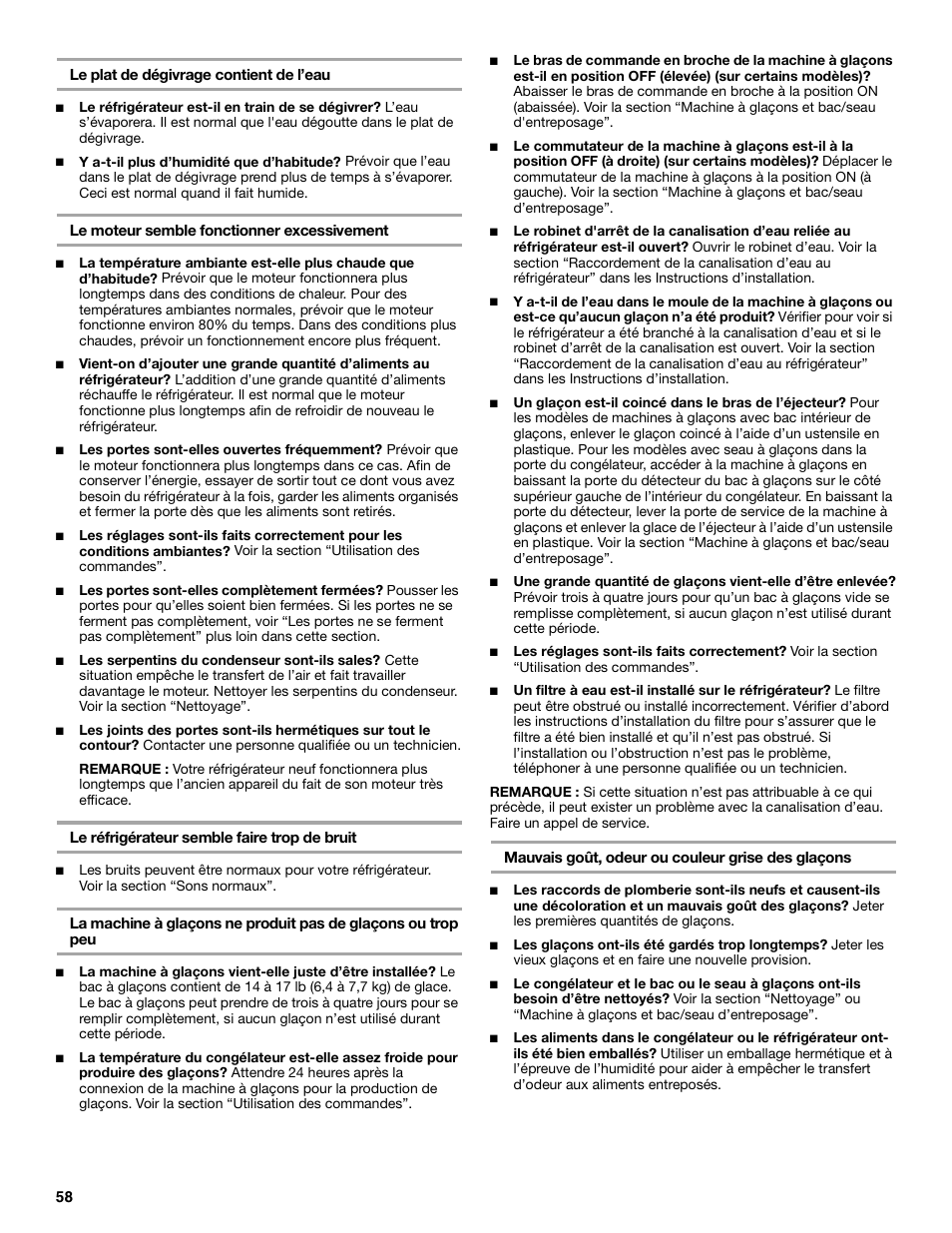 KITCHENAID SIDE BY SIDEBUILT-IN REFRIGERATOR User Manual | Page 58 / 64