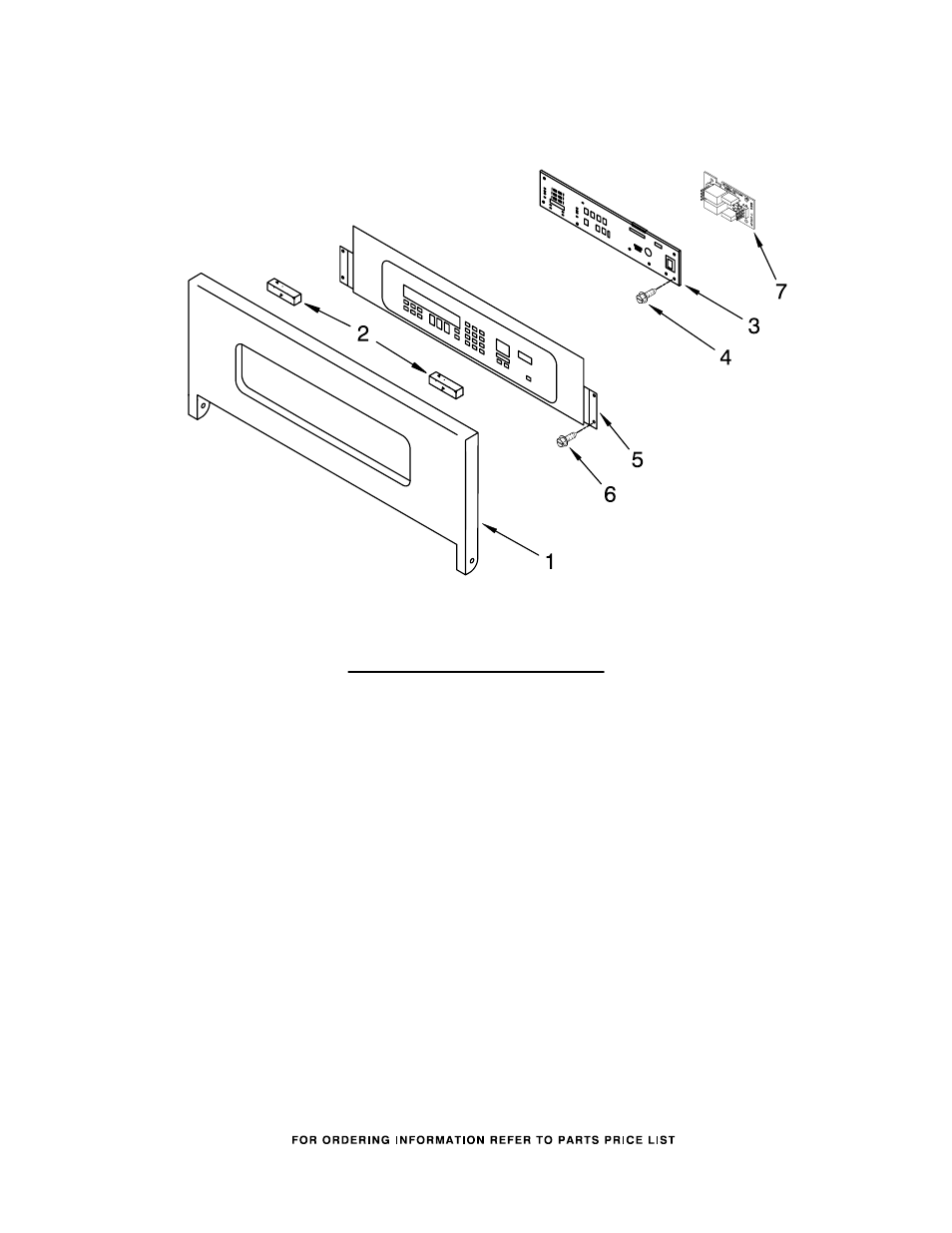 Control panel, Control panel parts | KITCHENAID KEBC247KSS06 User Manual | Page 3 / 7