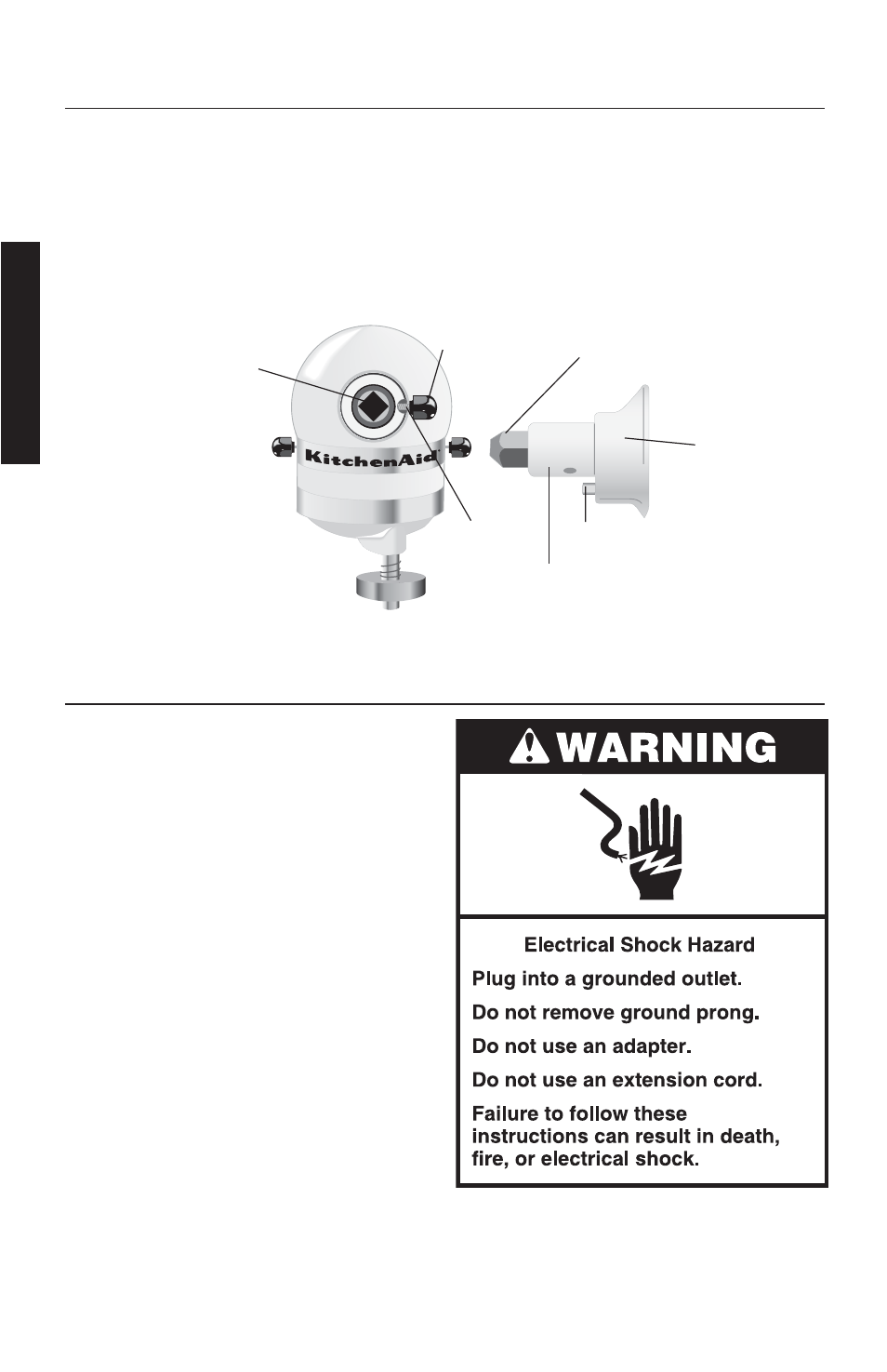 Accessories, General instructions | KITCHENAID 5K45SSC User Manual | Page 18 / 38