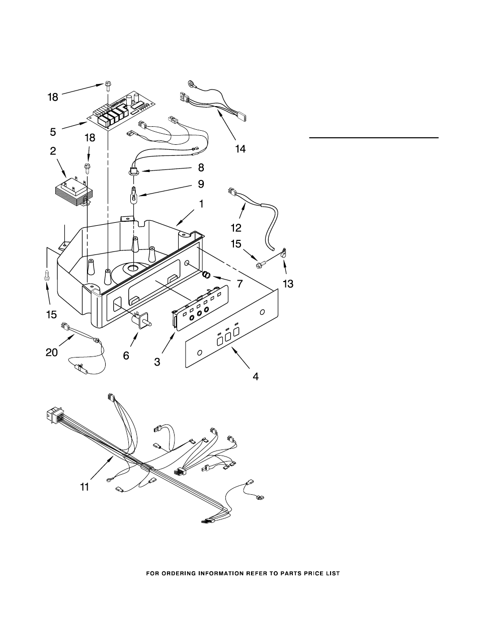 Control panel, Control panel parts | KITCHENAID KUIS155HBS0 User Manual | Page 6 / 8