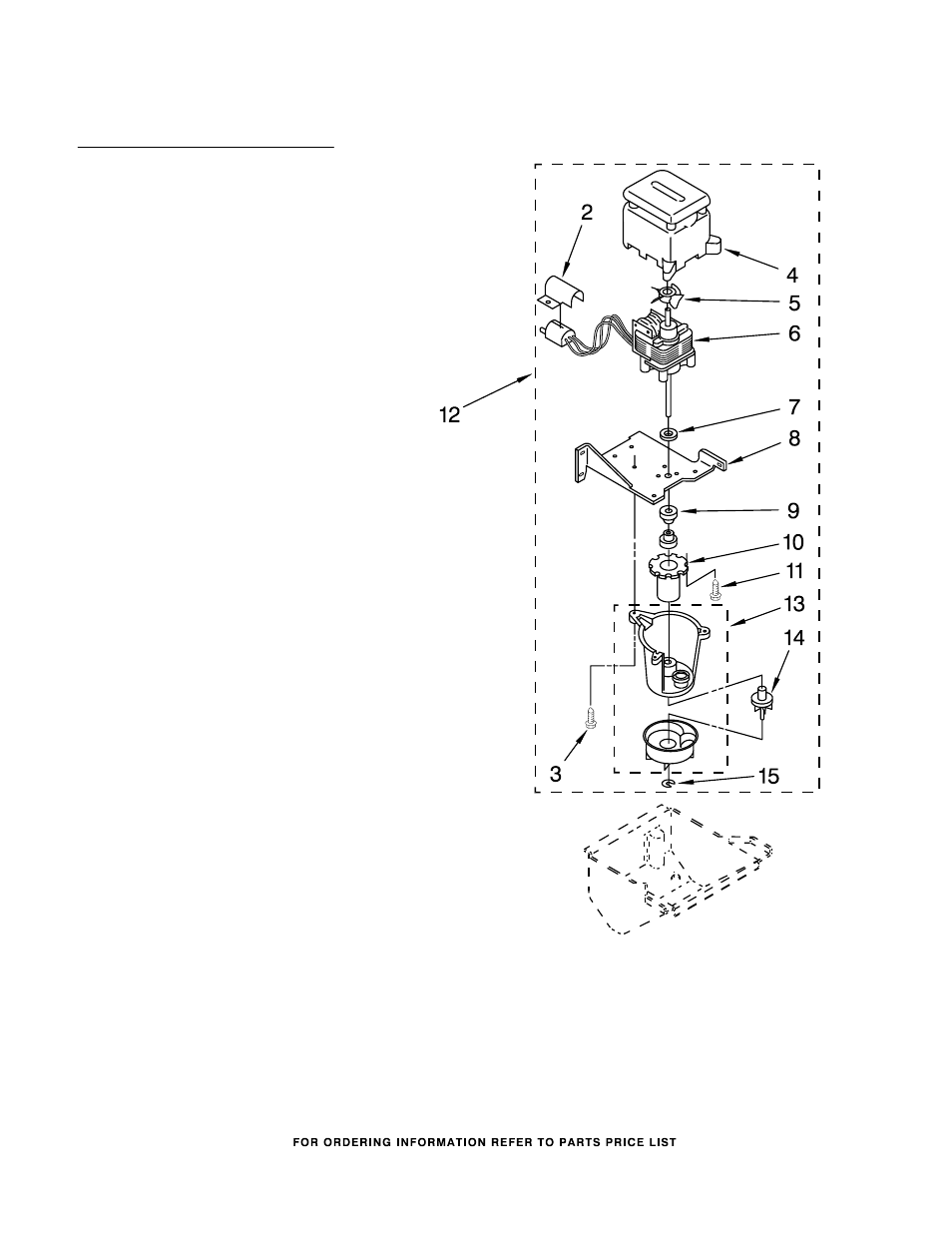 Pump, Pump parts, For models: kuis185gbt0 (biscuit) | KITCHENAID KUIS185GBT0 User Manual | Page 5 / 8