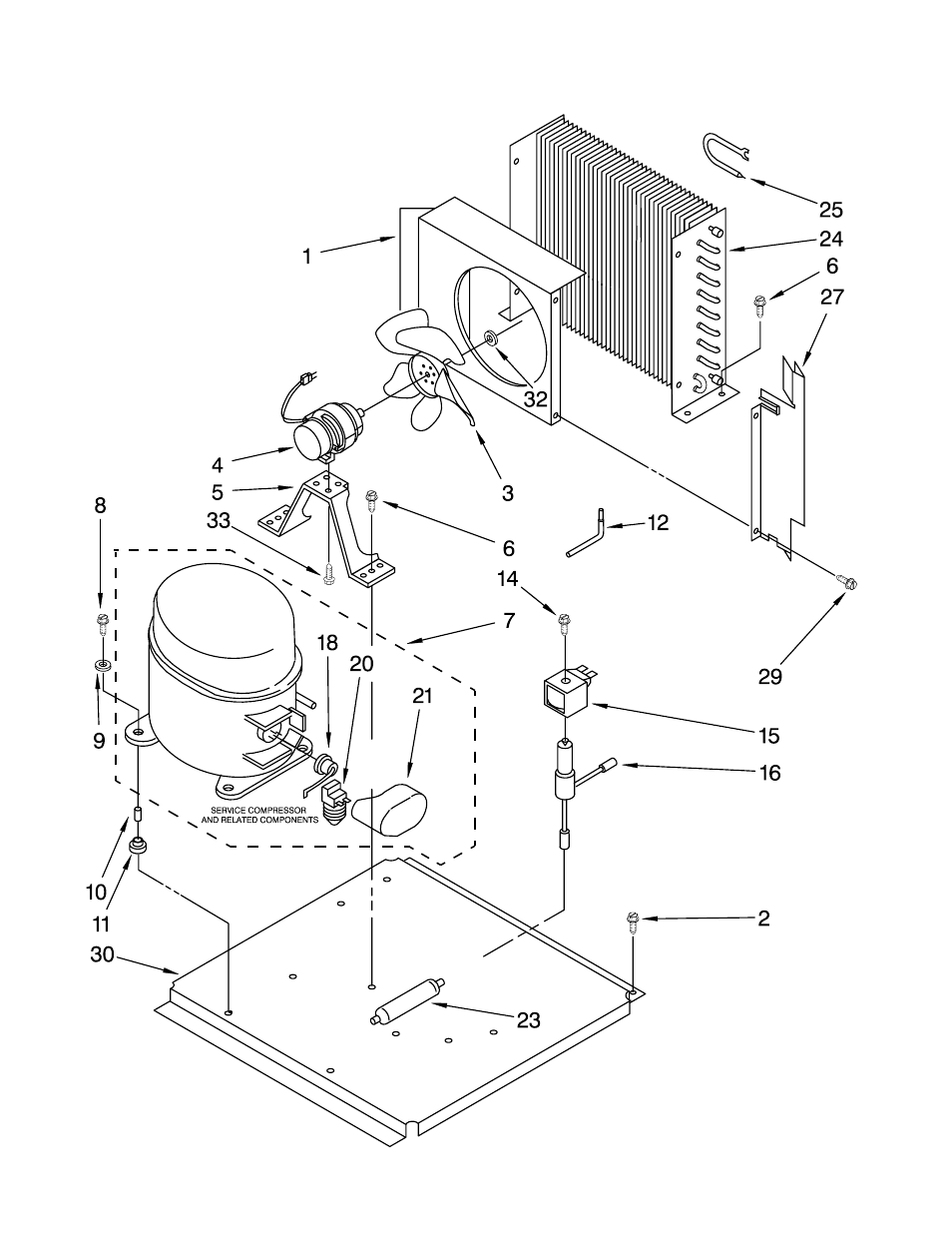 Unit, Unit parts | KITCHENAID KUIS185GBT0 User Manual | Page 7 / 8
