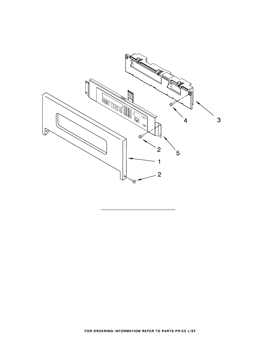 Control panel, Control panel parts | KITCHENAID KEBC167MSS02 User Manual | Page 3 / 7