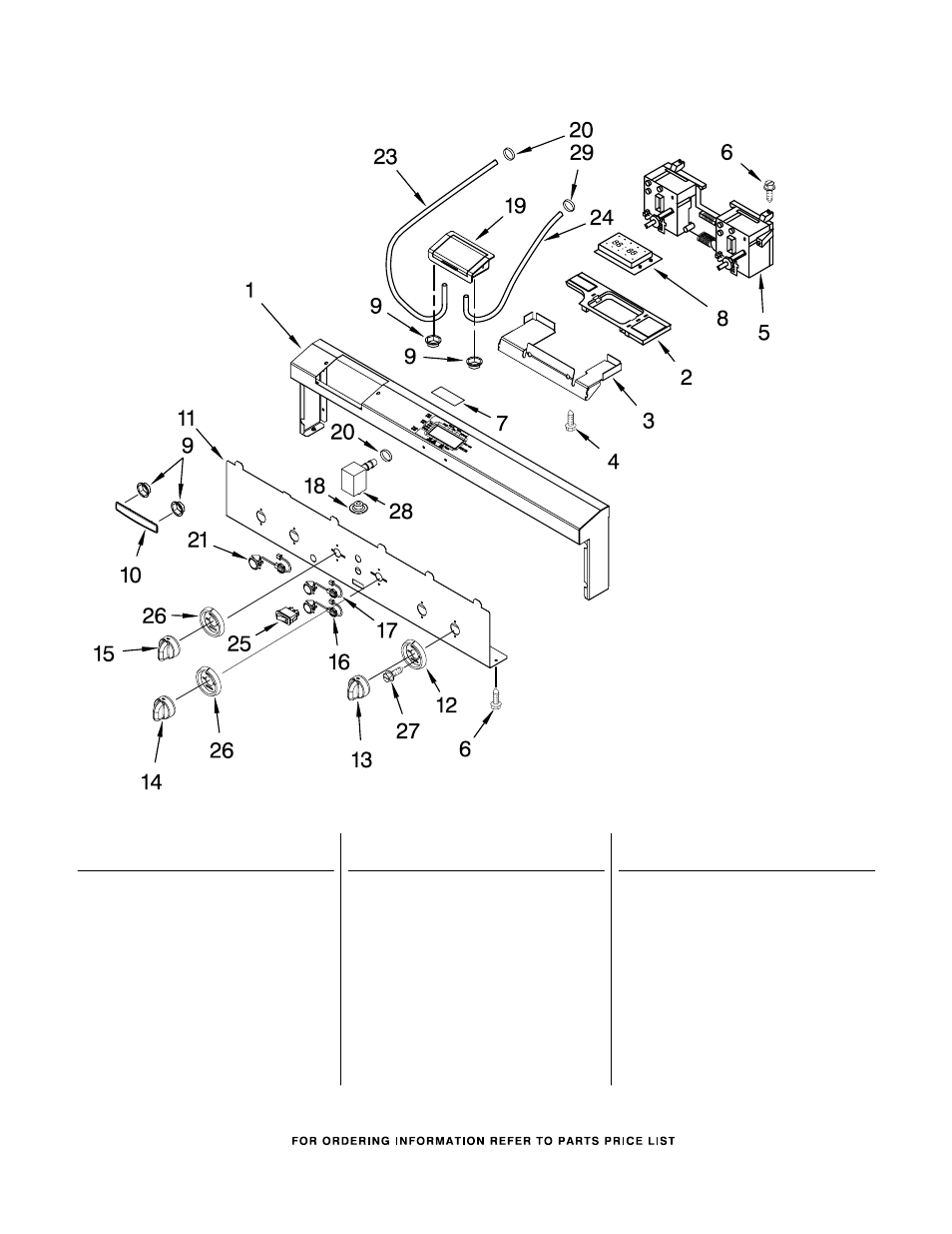 Control panel, Control panel parts | KITCHENAID KDRP767RSS00 User Manual | Page 5 / 10