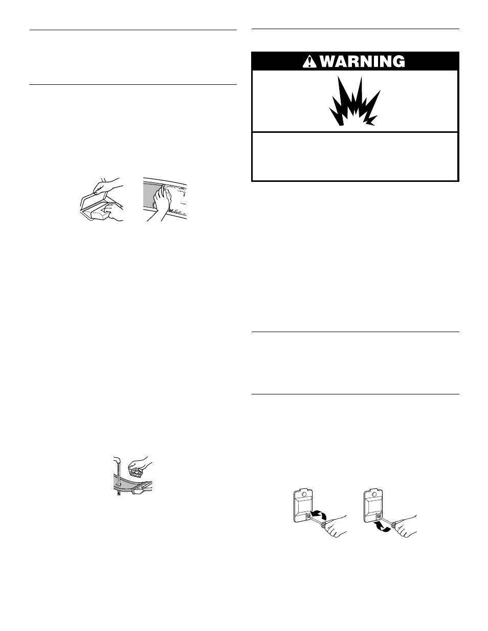 Caring for your dryer, Cleaning the lint screen, Cleaning the dryer interior | Changing the drum light | KITCHENAID KGYS850J User Manual | Page 10 / 13