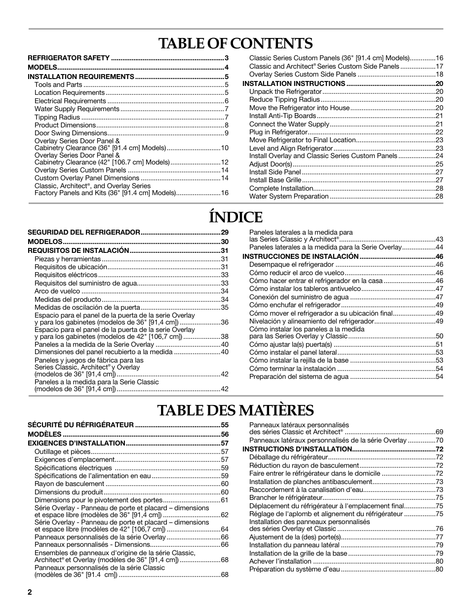 KITCHENAID 2320680B User Manual | Page 2 / 80