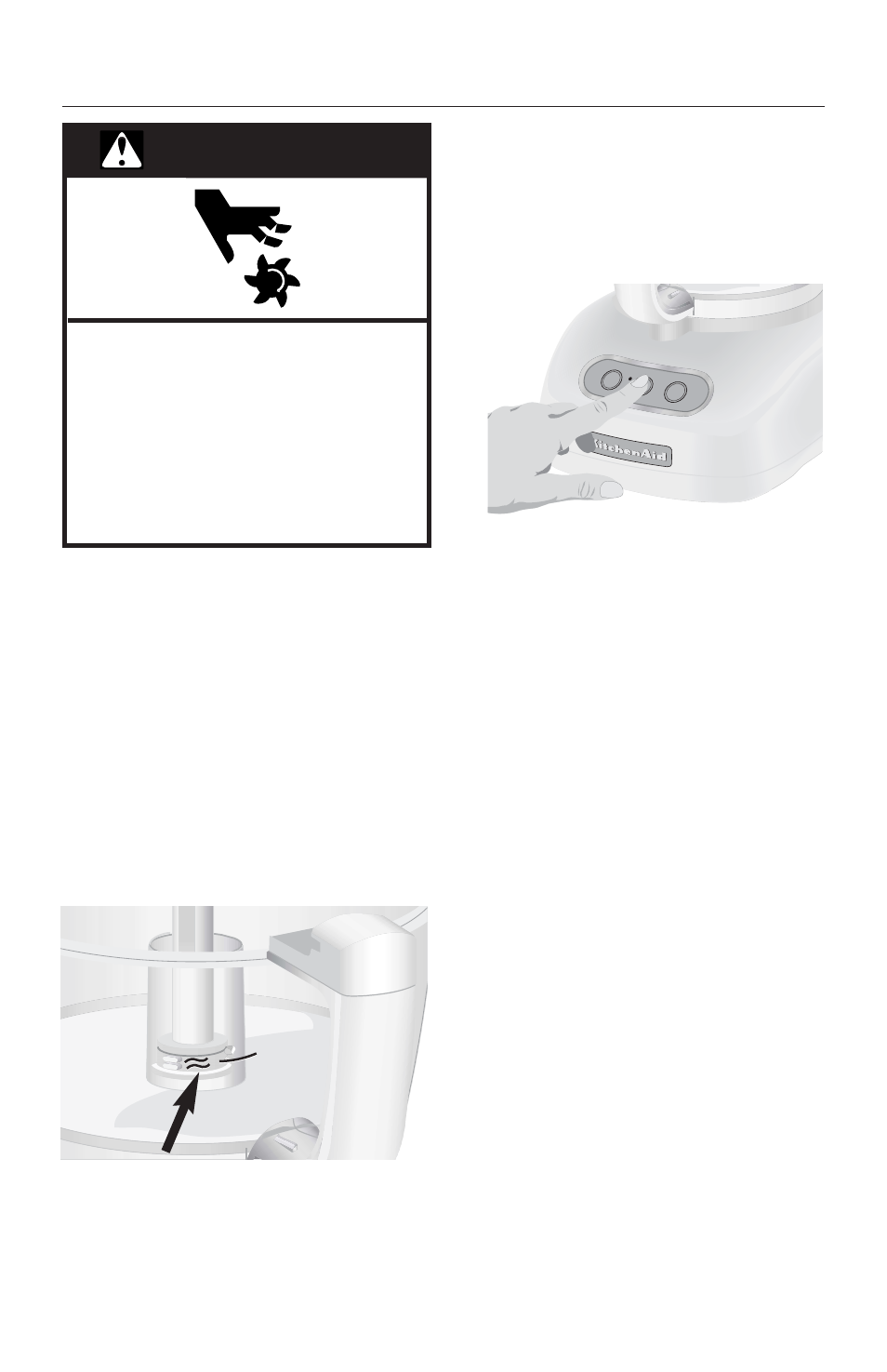 Warning, Using the food processor | KITCHENAID 12 CUP KFP750 User Manual | Page 12 / 60