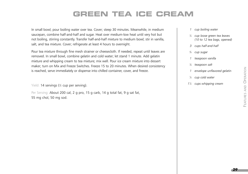 Green tea ice cream | KITCHENAID KPFD200 User Manual | Page 31 / 60