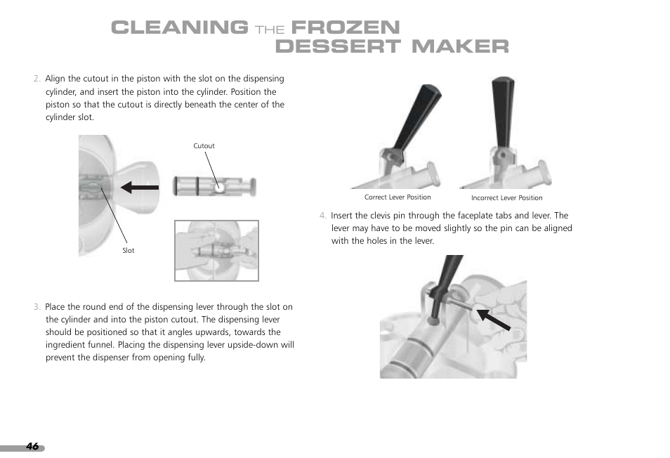 Cleaning, Frozen dessert maker | KITCHENAID KPFD200 User Manual | Page 48 / 60