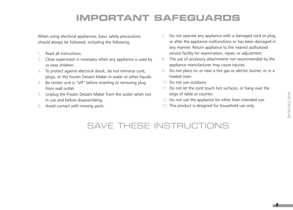 Important safeguards, Save these instructions | KITCHENAID KPFD200 User Manual | Page 7 / 60