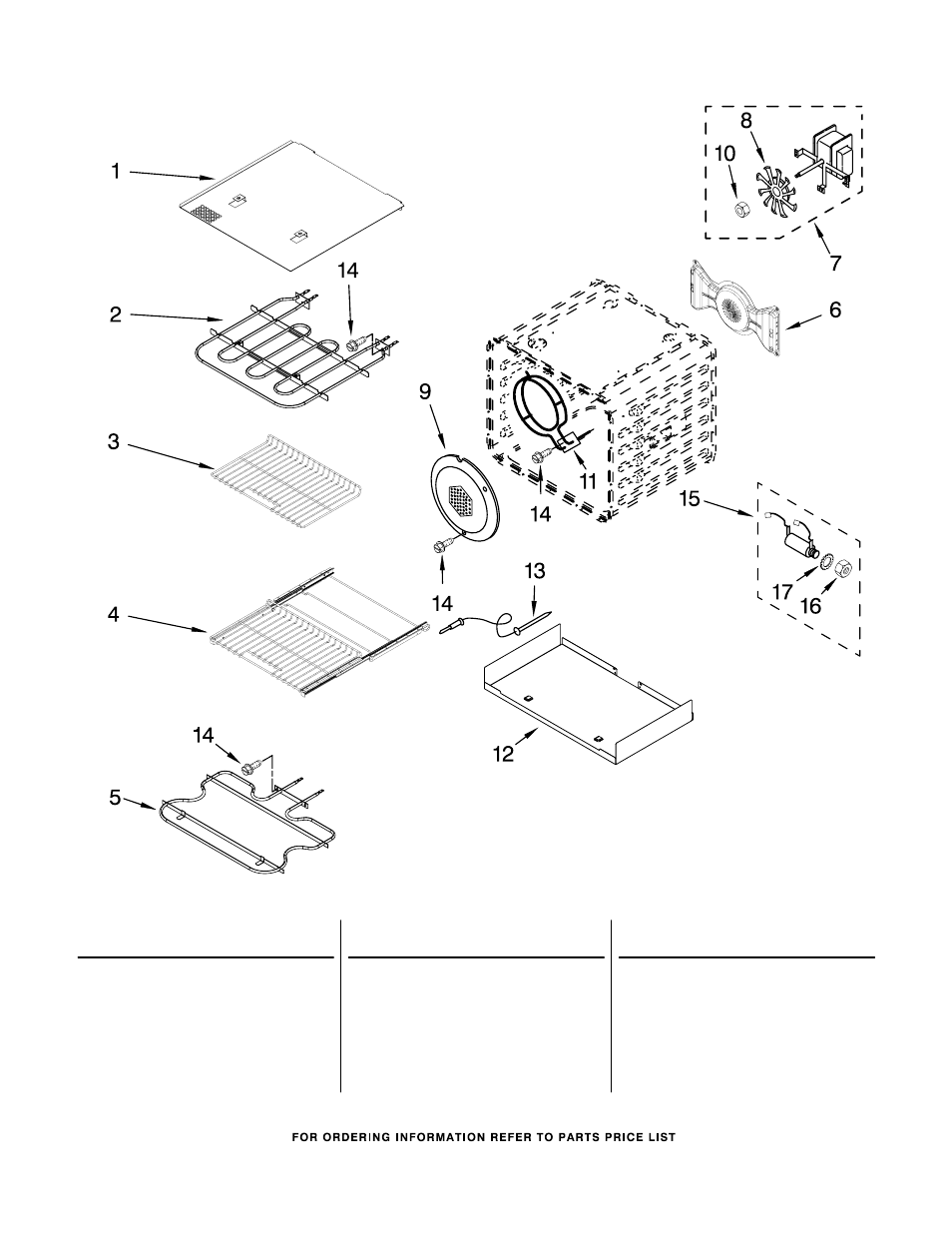 Internal oven, Internal oven parts | KITCHENAID KDRU763VSS00 User Manual | Page 10 / 11