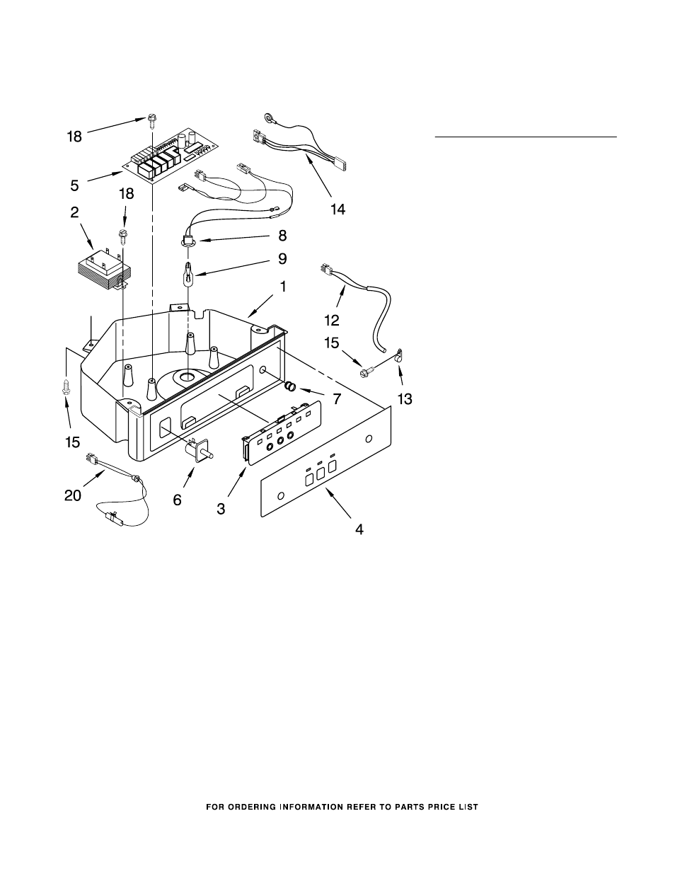 Control panel, Control panel parts | KITCHENAID KUIS15PRHB8 User Manual | Page 6 / 9