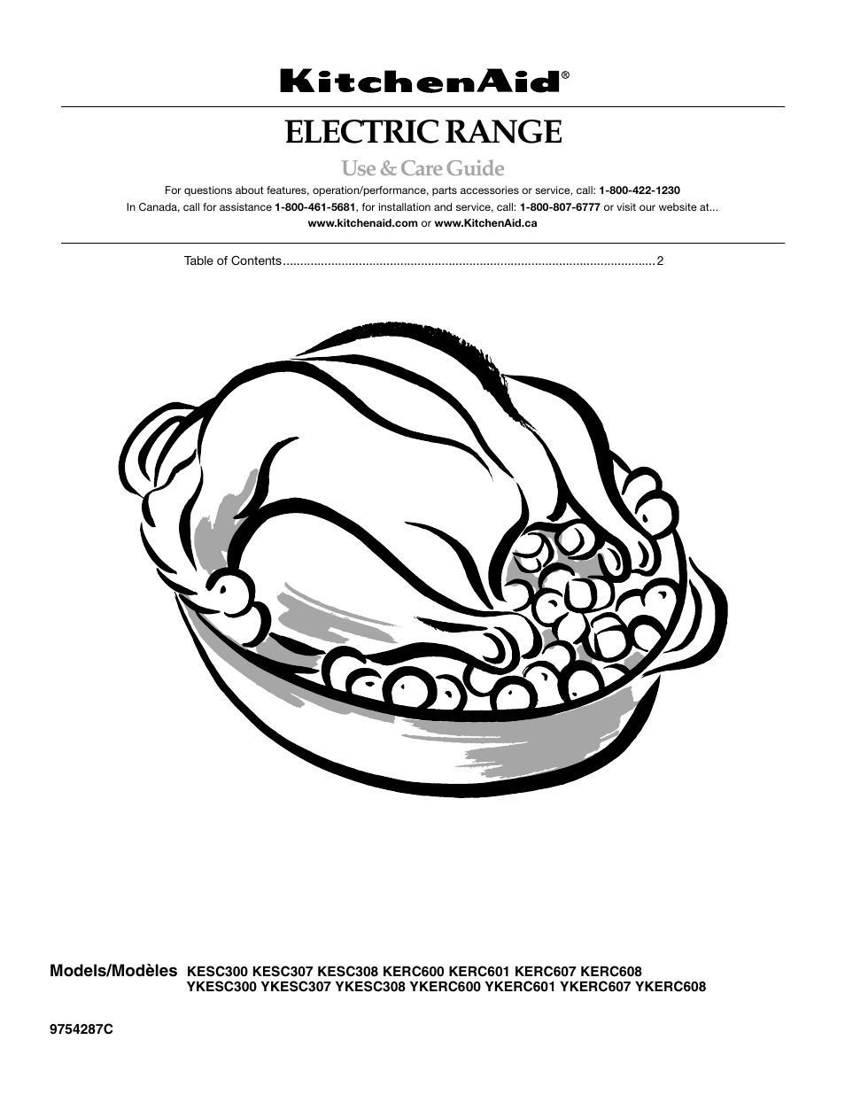 KITCHENAID KERC608 User Manual | 28 pages