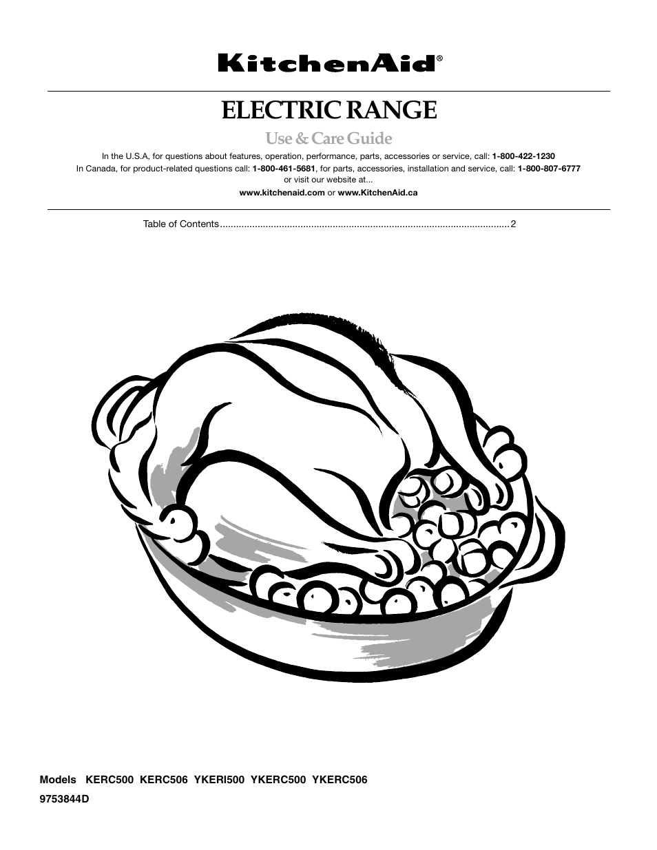 KITCHENAID KERC500  EN User Manual | 24 pages