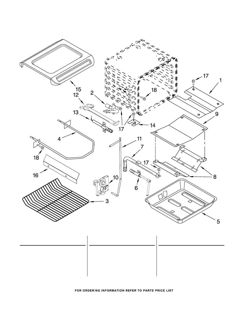 Internal oven, Internal oven parts | KITCHENAID KGSK901SWH02 User Manual | Page 9 / 12