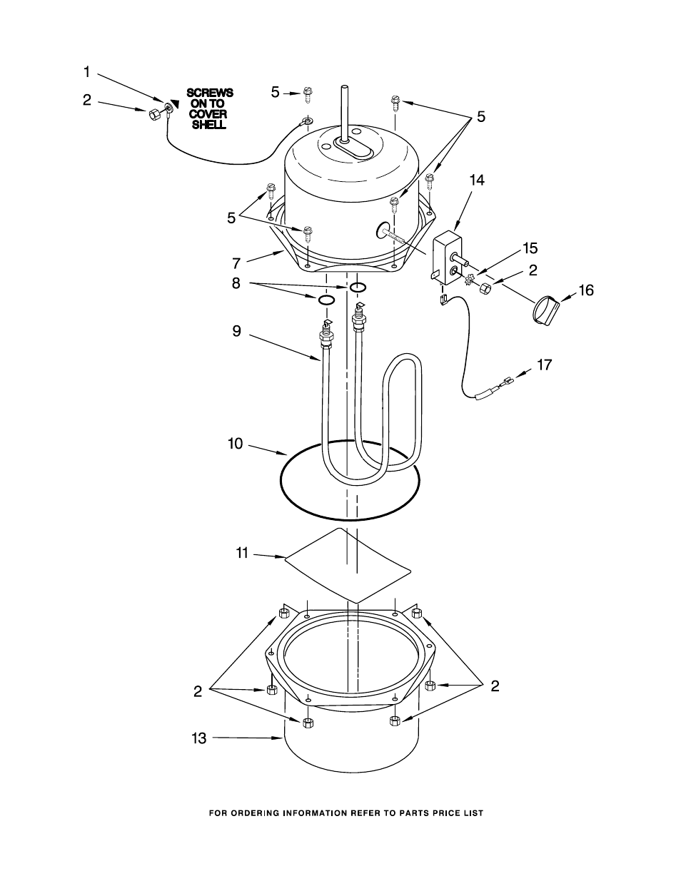 Upper & lower tank shell | KITCHENAID KHWC160PCR1 User Manual | Page 4 / 6