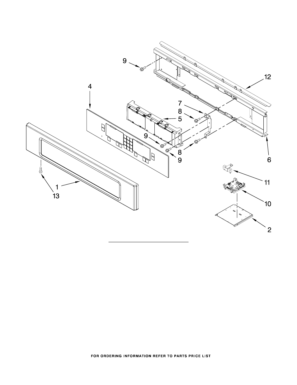 Control panel, Control panel parts | KITCHENAID KEBU208SSS03 User Manual | Page 3 / 7