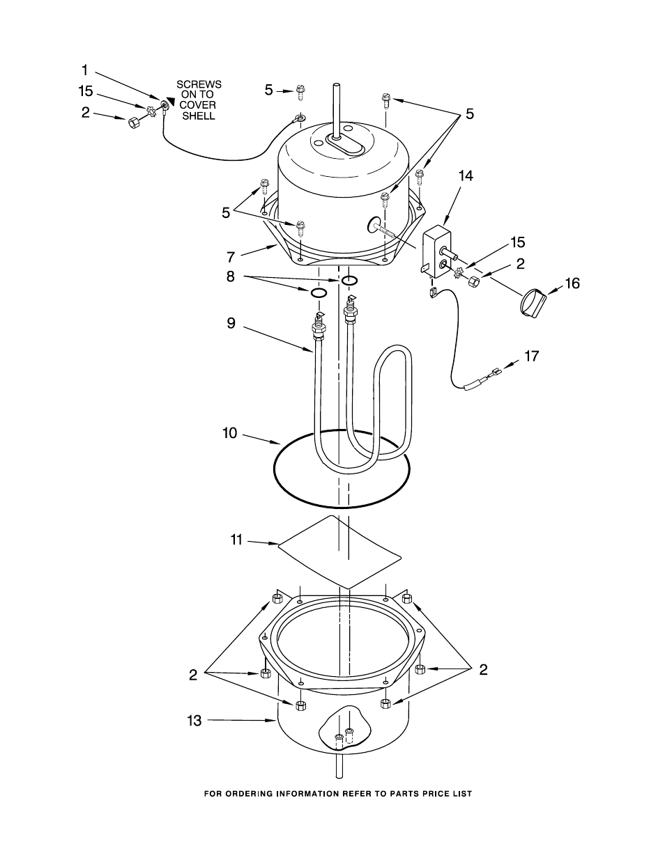 Upper & lower tank shell | KITCHENAID KHWL160PWH0 User Manual | Page 4 / 6