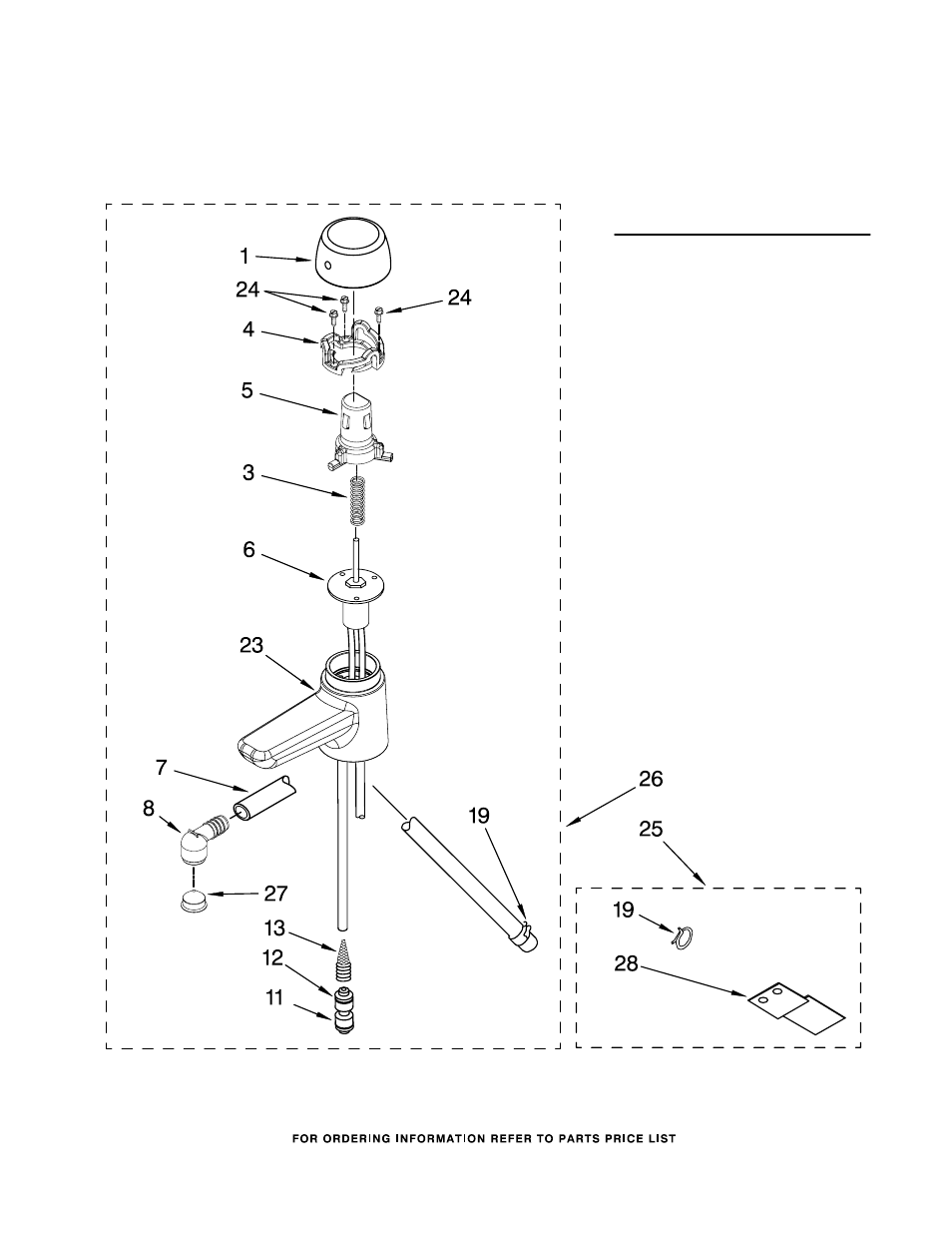 Spout unit parts | KITCHENAID KHWL160PWH0 User Manual | Page 6 / 6