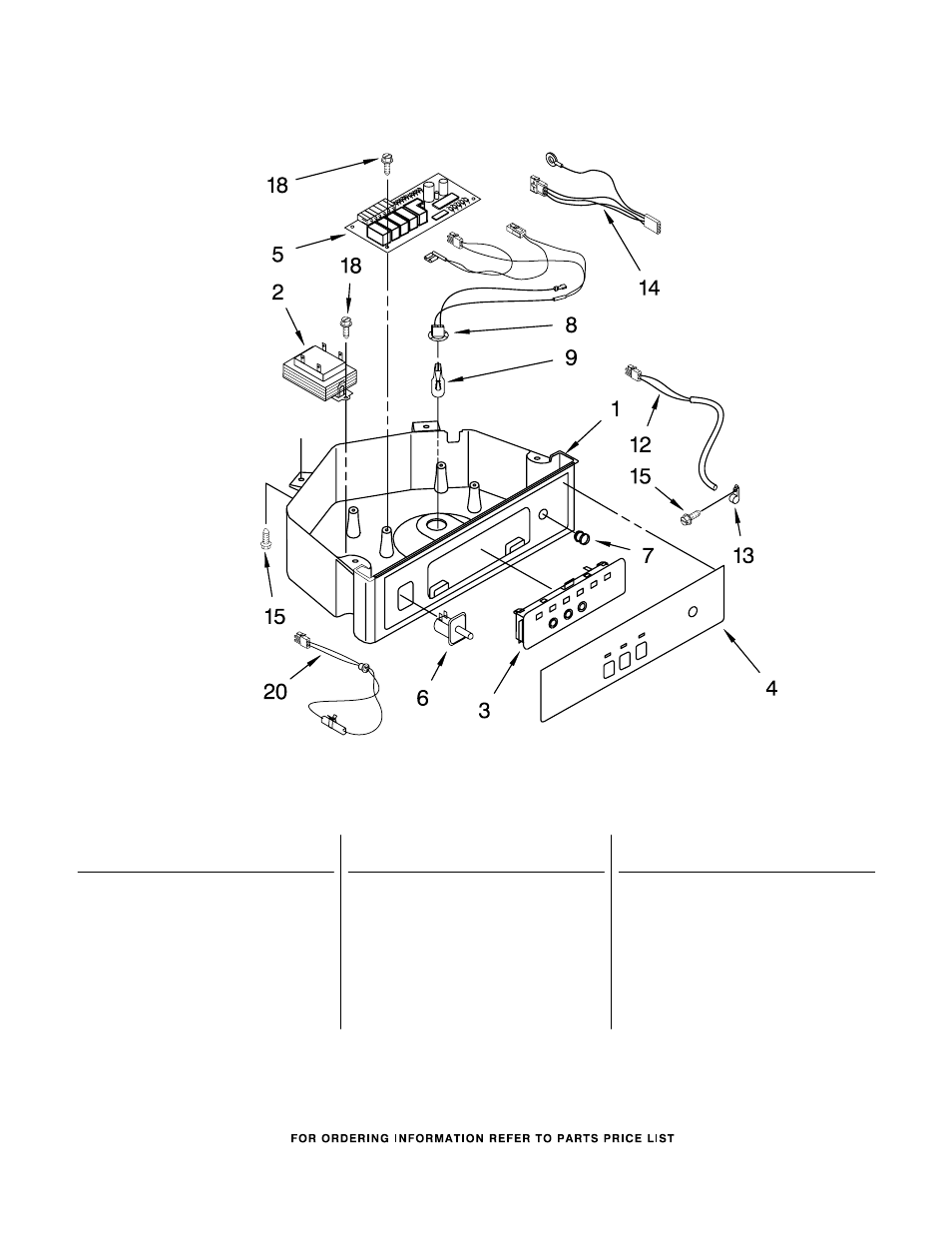 Control panel, Control panel parts | KITCHENAID KUIS18NNJT8 User Manual | Page 6 / 9