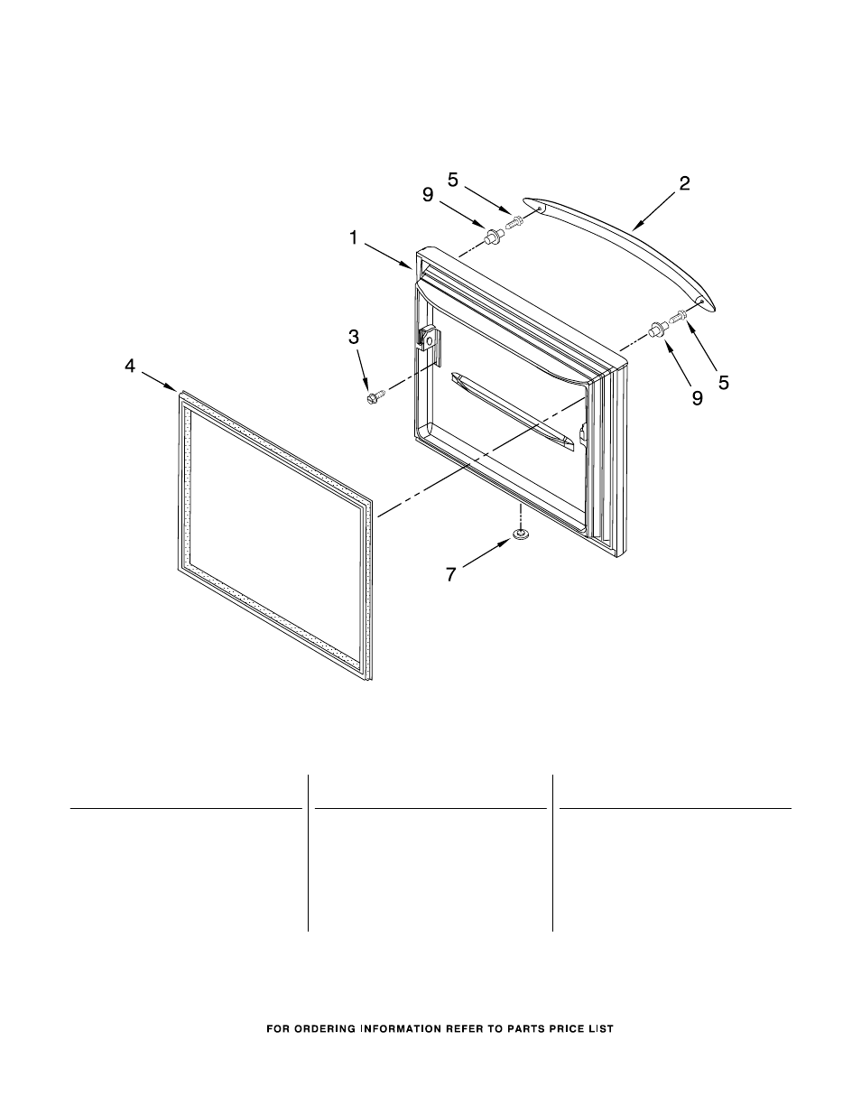 Freezer door, Freezer door parts | KITCHENAID KBLS19KTSS00 User Manual | Page 13 / 14