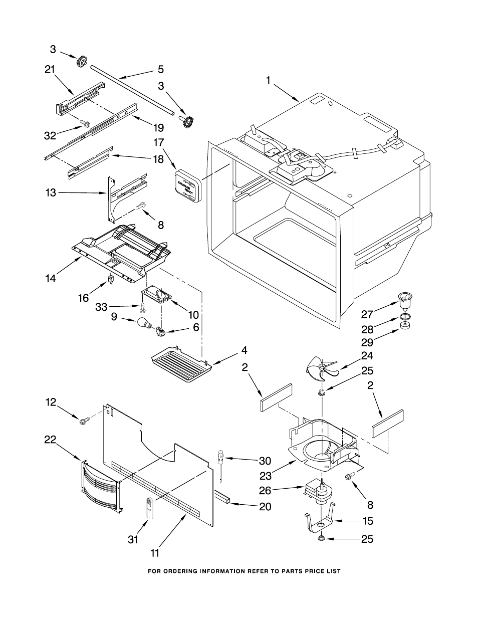 Freezer liner, Freezer liner parts | KITCHENAID KBLS19KTSS00 User Manual | Page 3 / 14