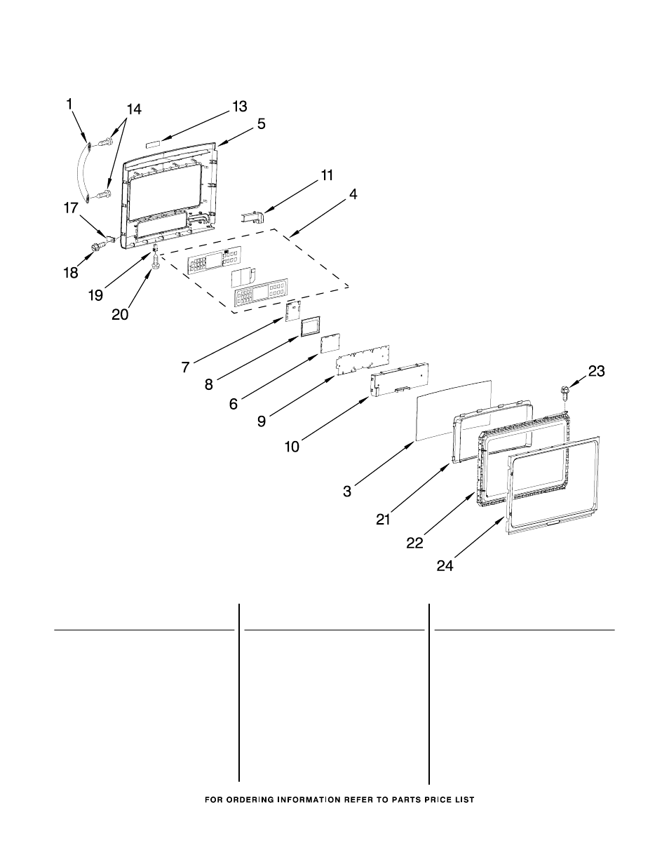 Door, Door parts | KITCHENAID KHMS2050SBT0 User Manual | Page 2 / 7