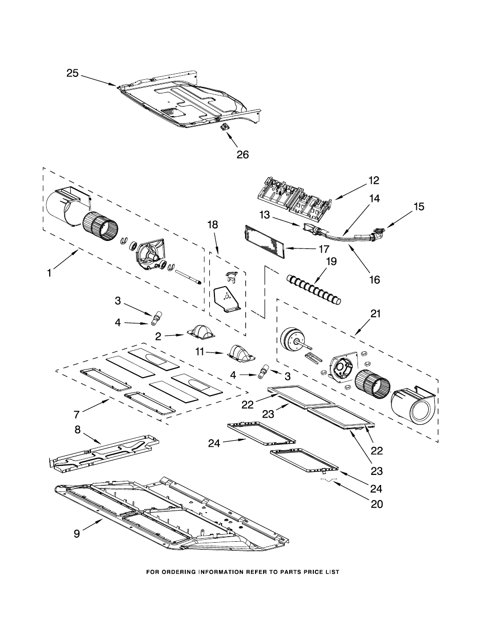 Ventilation, Ventilation parts | KITCHENAID KHMS2050SBT0 User Manual | Page 3 / 7