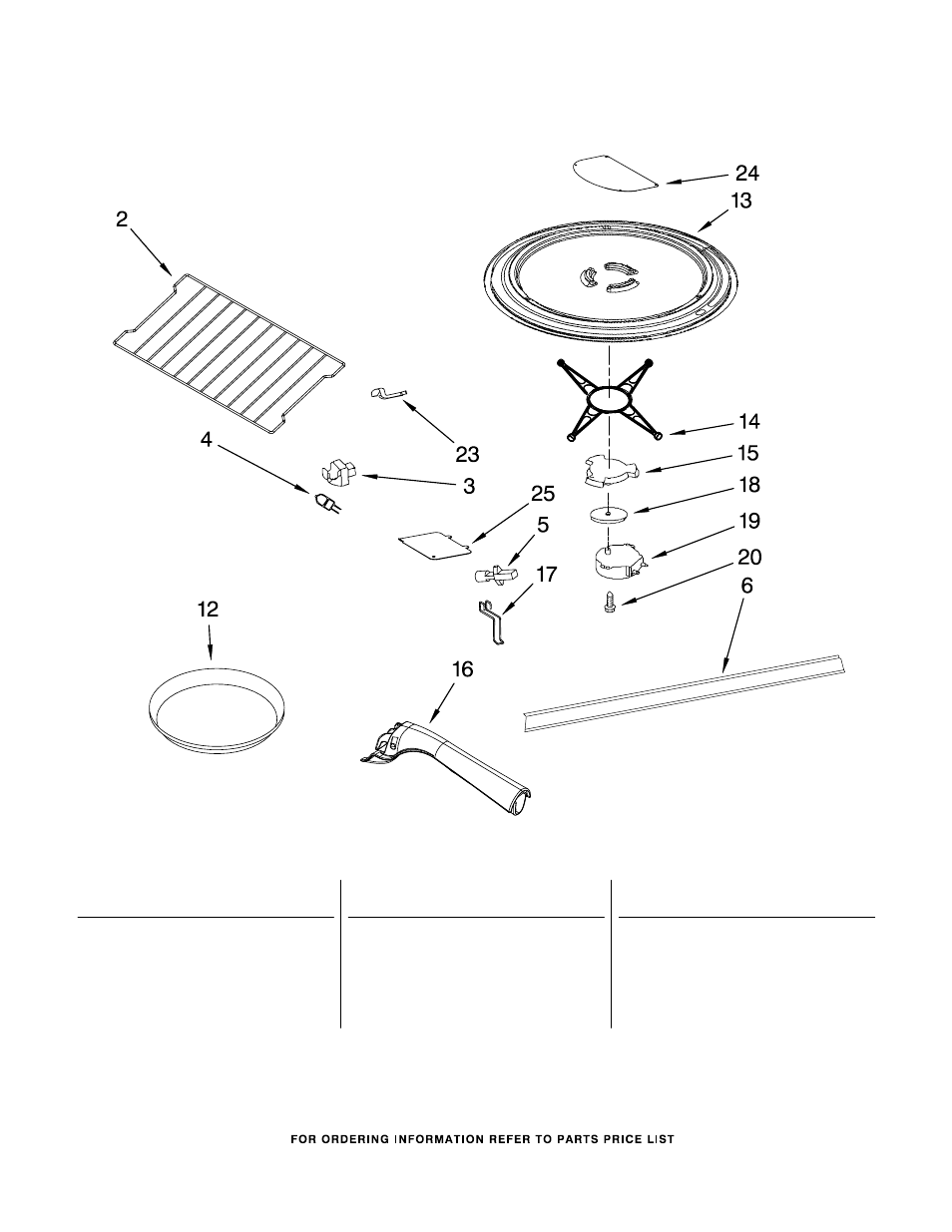 Rack and turntable, Rack and turntable parts | KITCHENAID KHMS2050SBT0 User Manual | Page 6 / 7