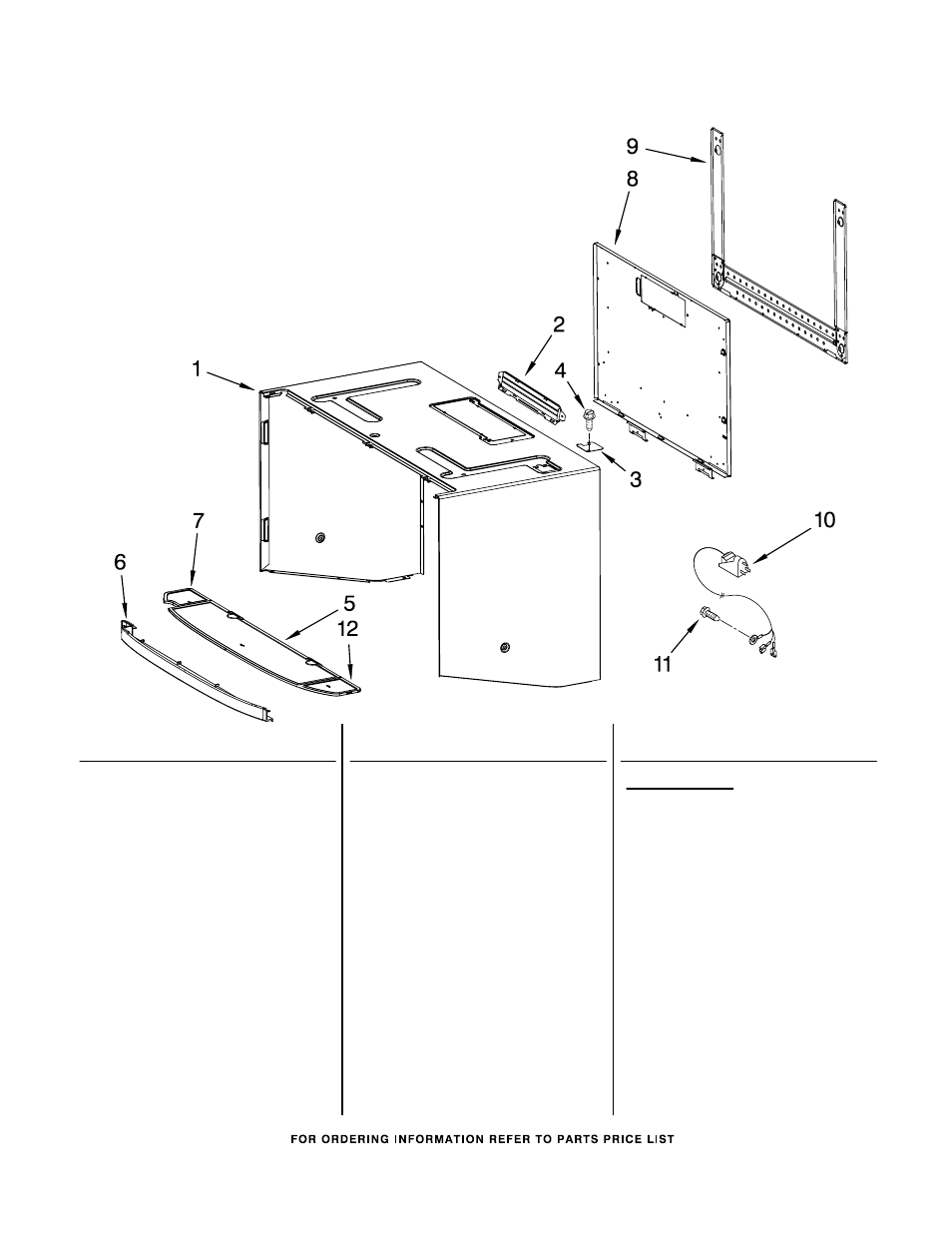 Cabinet and installation, Cabinet and installation parts | KITCHENAID KHMS2050SBT0 User Manual | Page 7 / 7