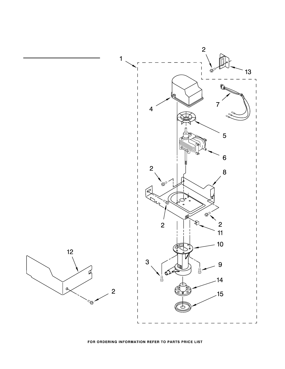 Pump, Pump parts, For models: kuis185jss0 (stainless steel) | KITCHENAID KUIS185JSS0 User Manual | Page 5 / 8