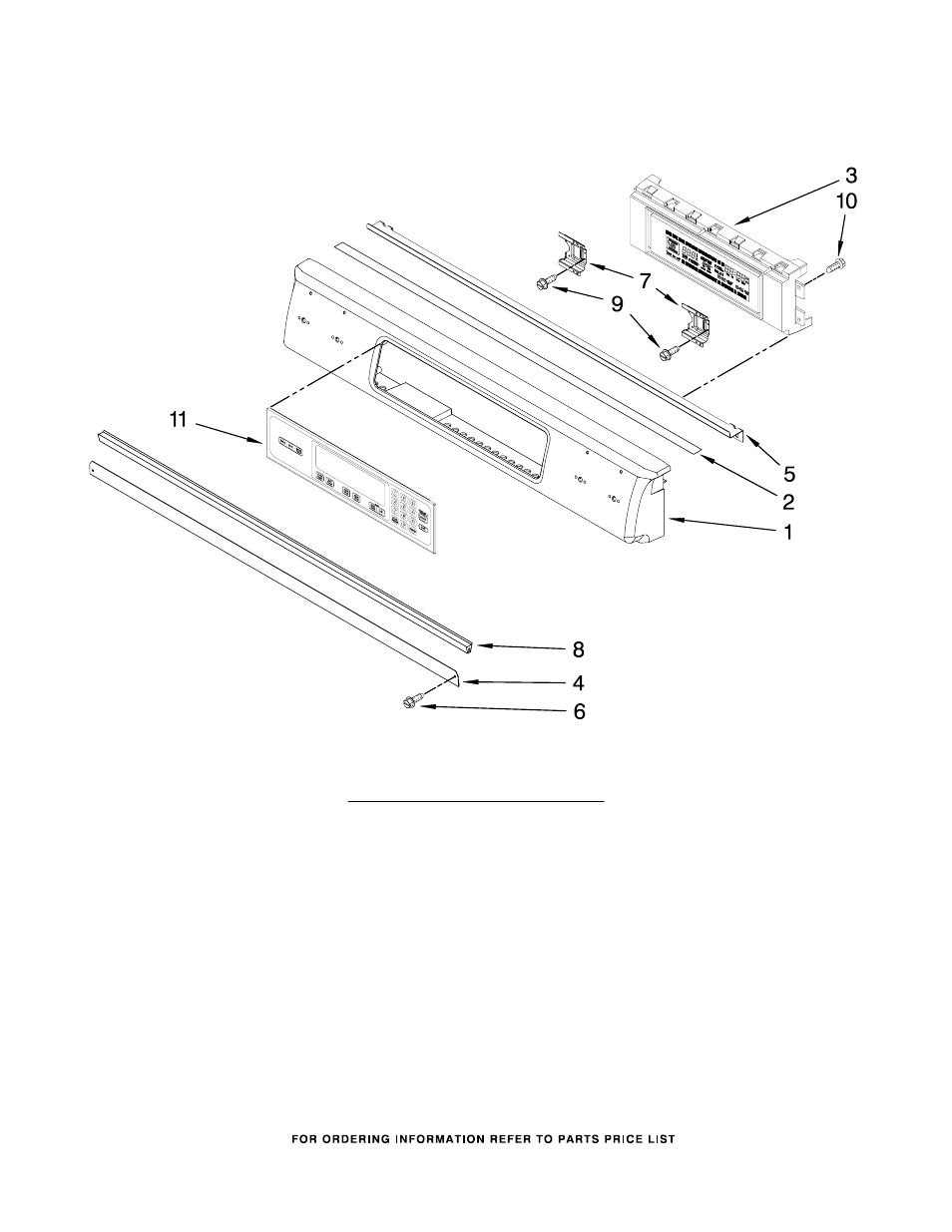 Control panel, Control panel parts | KITCHENAID KESS908SPS04 User Manual | Page 8 / 11