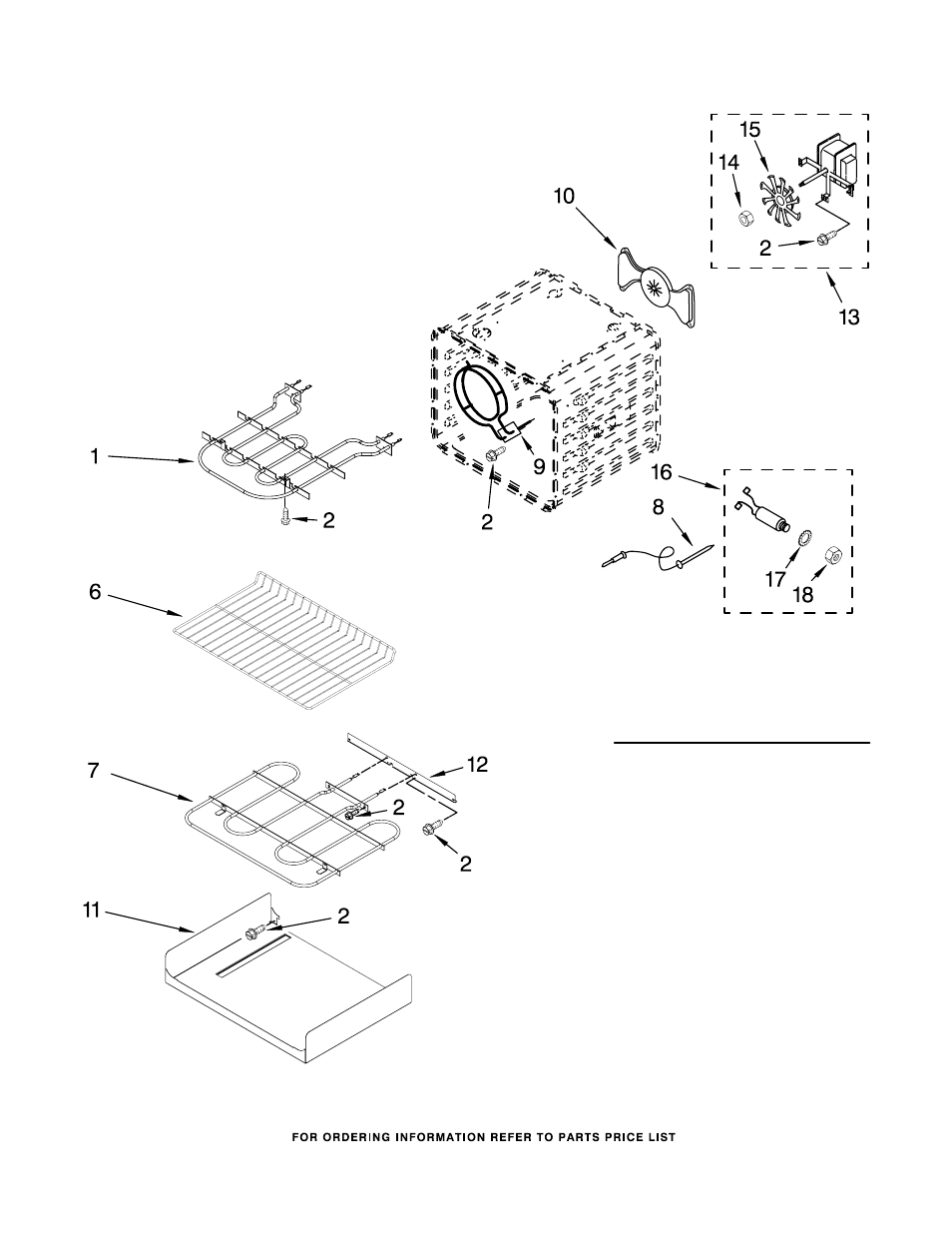 Internal oven, Internal oven parts | KITCHENAID KESS908SPS04 User Manual | Page 9 / 11