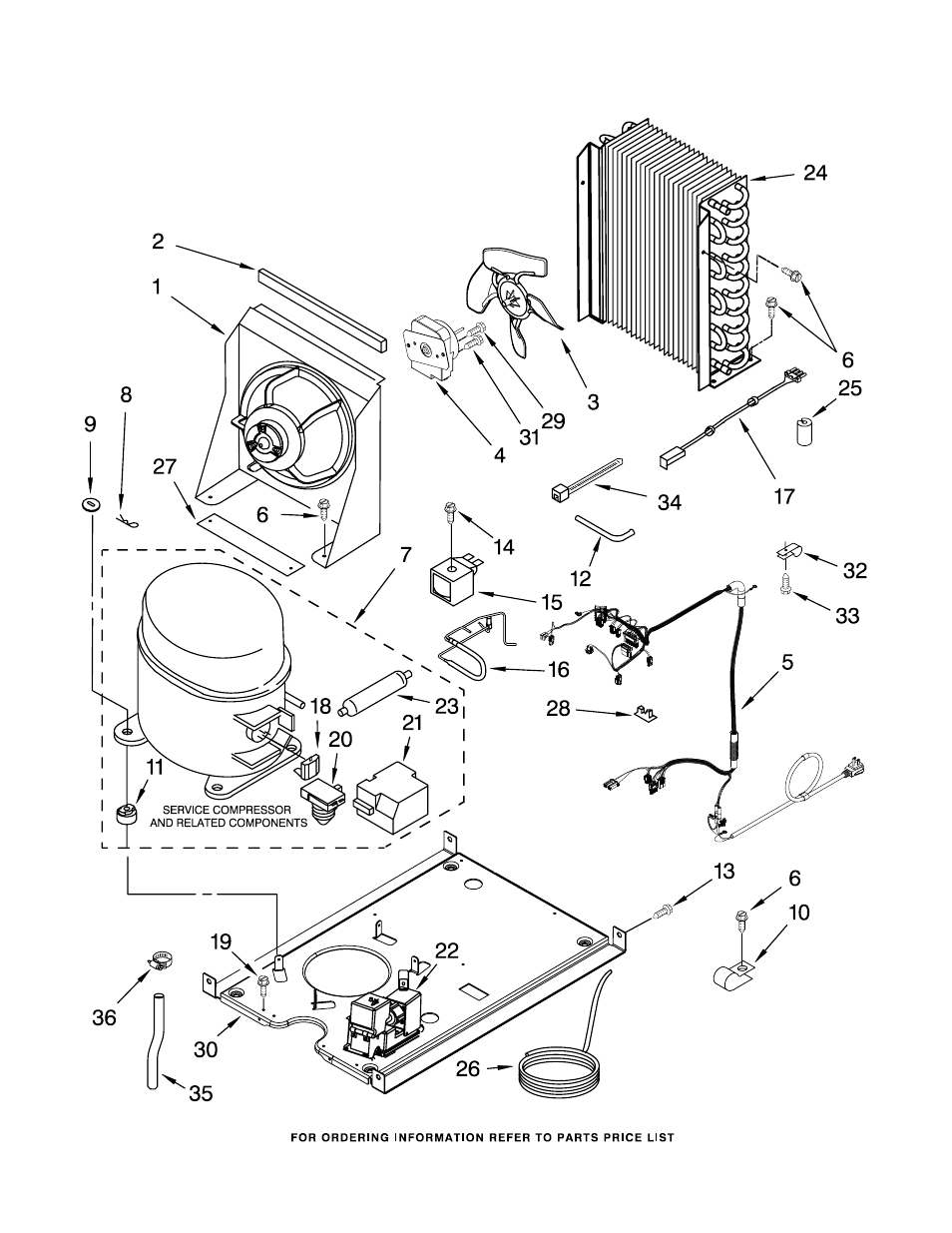 Unit, Unit parts | KITCHENAID KUIC15PRTS0 User Manual | Page 7 / 9