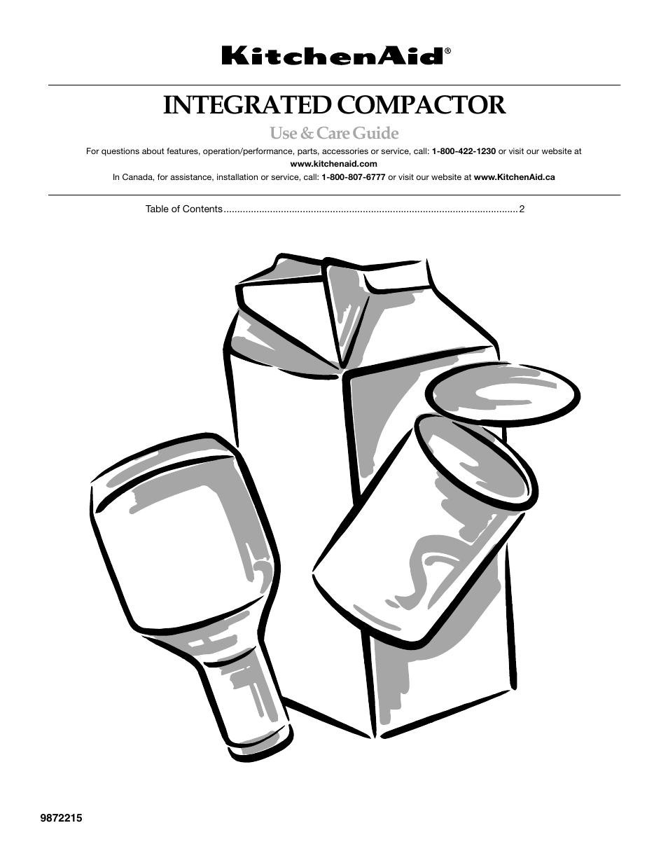 KITCHENAID INTEGRATED COMPACTOR User Manual | 12 pages