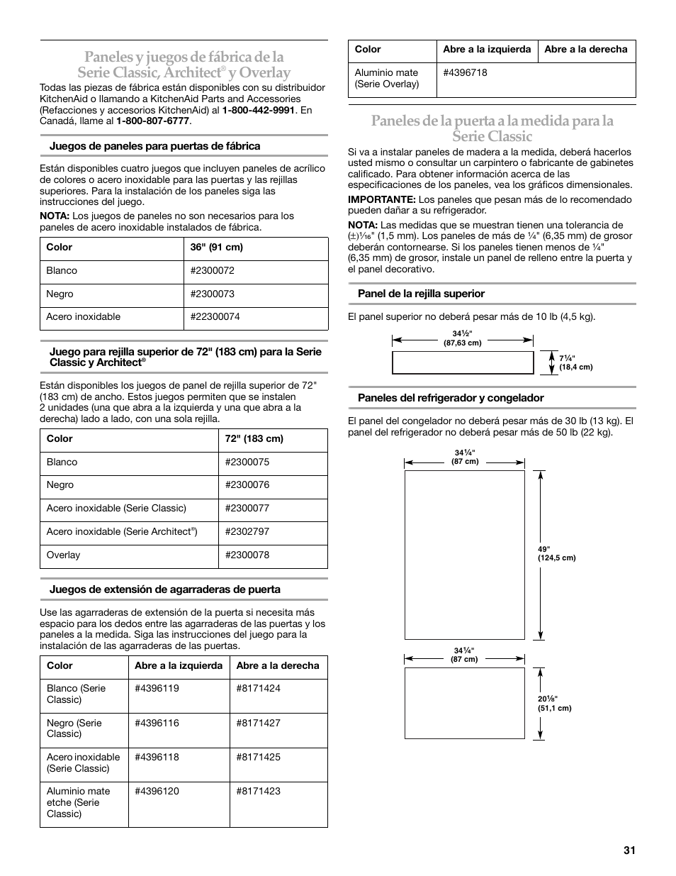 Y overlay | KITCHENAID 2307890A User Manual | Page 31 / 68