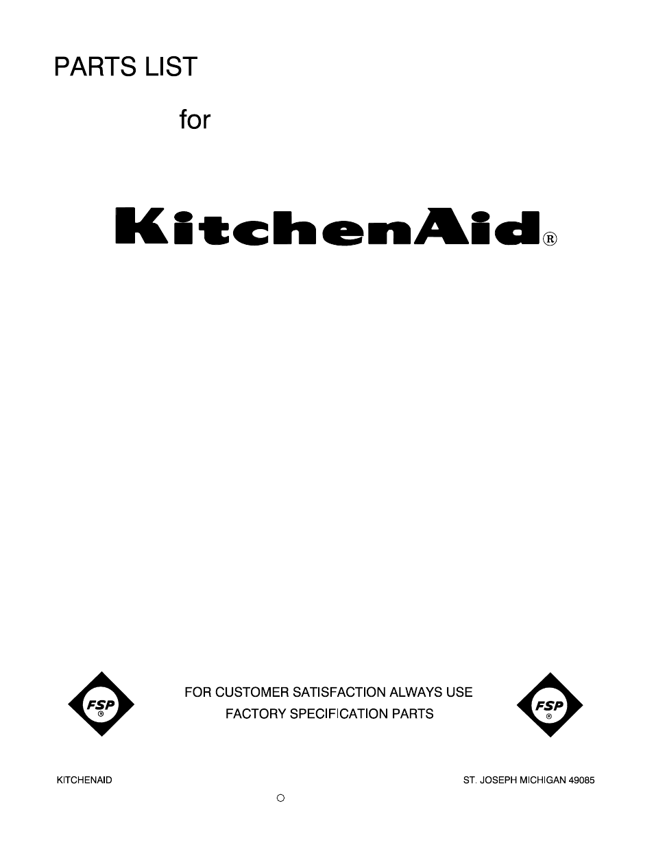 KITCHENAID KFC3100 User Manual | 3 pages
