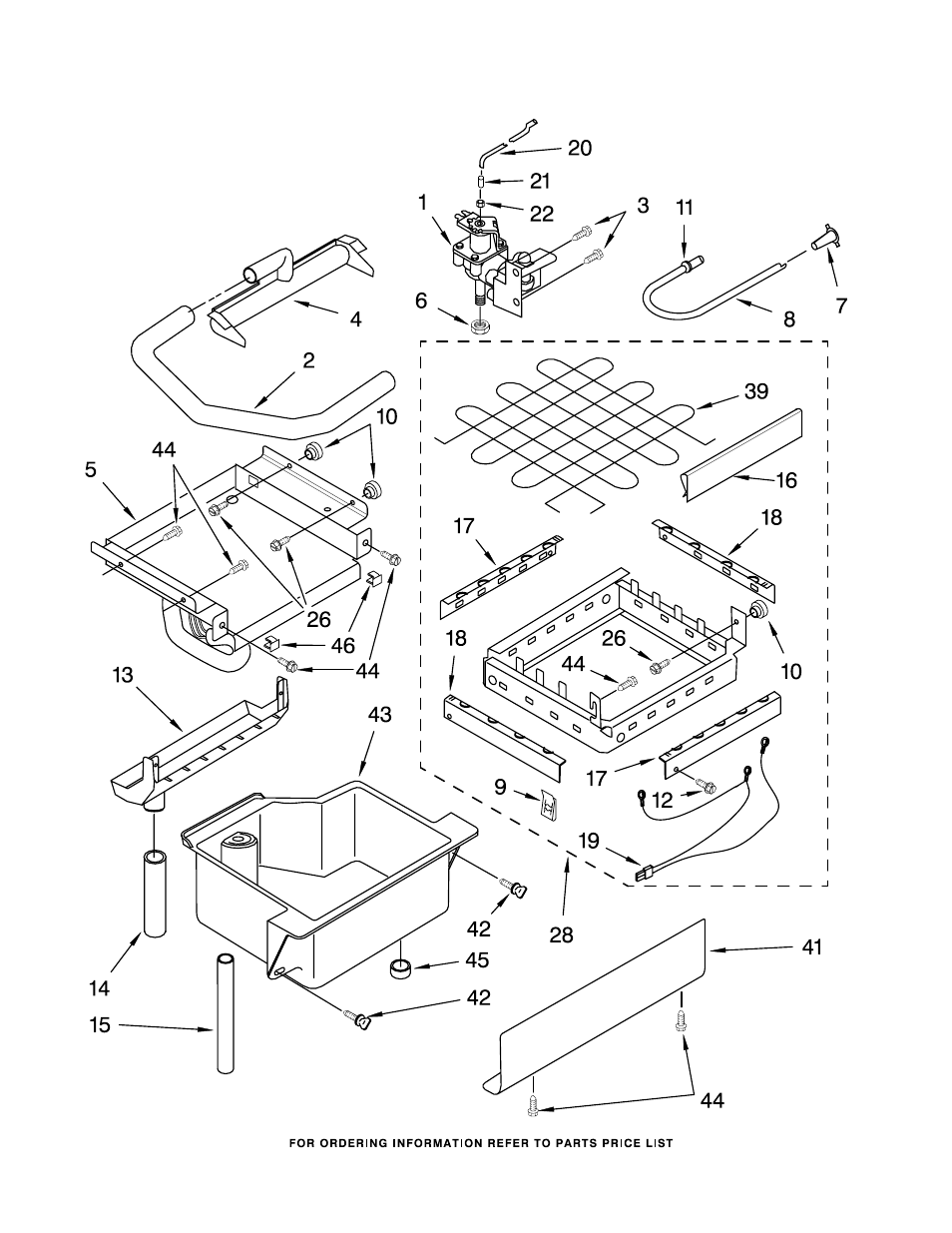 Evaporator, ice cutter grid and water, Evaporator, ice cutter grid and water parts | KITCHENAID KUIS155HPB4 User Manual | Page 3 / 8