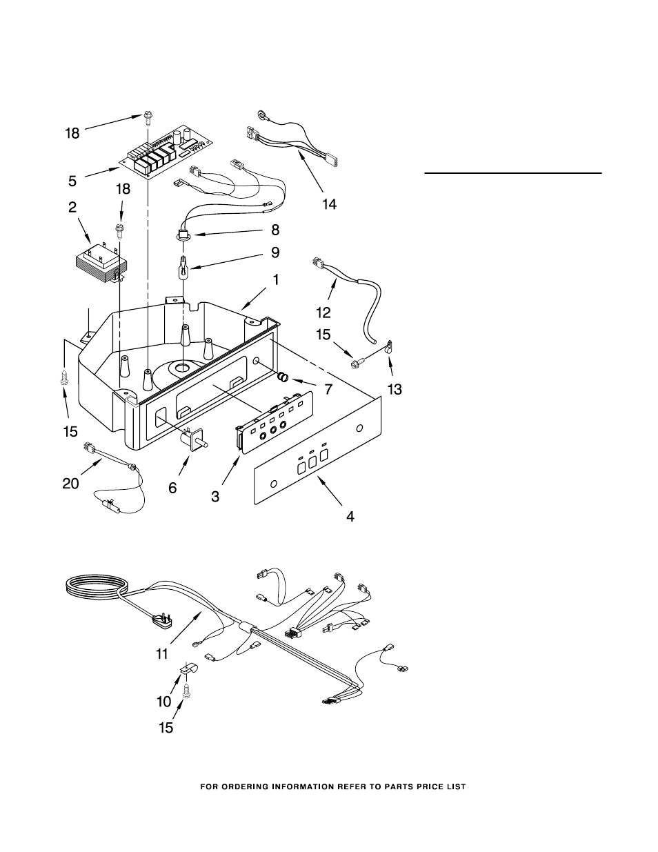Control panel, Control panel parts | KITCHENAID KUIS155HPB4 User Manual | Page 6 / 8